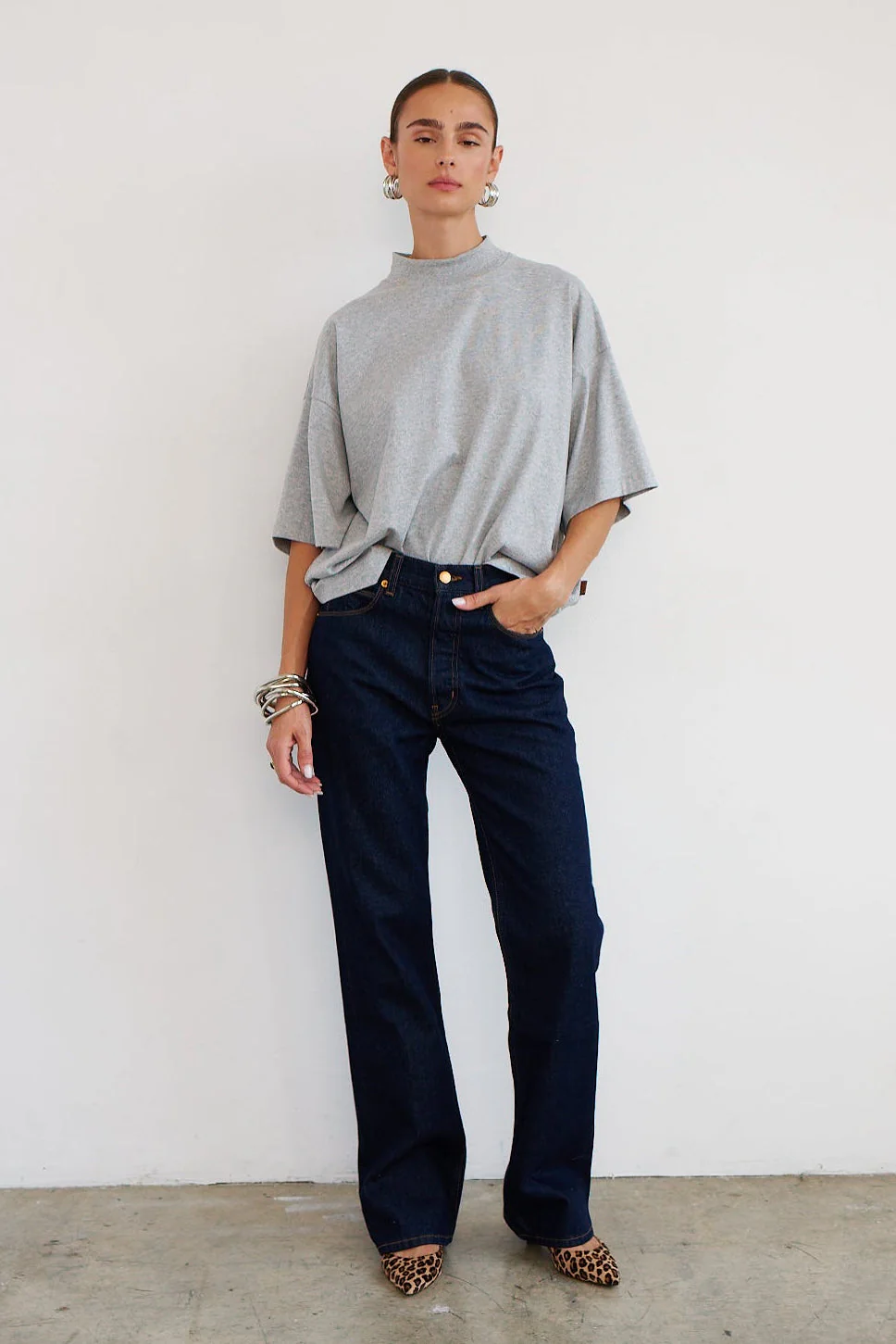Jamie Haller - The Pitch Tee in Heather Grey - Image 12