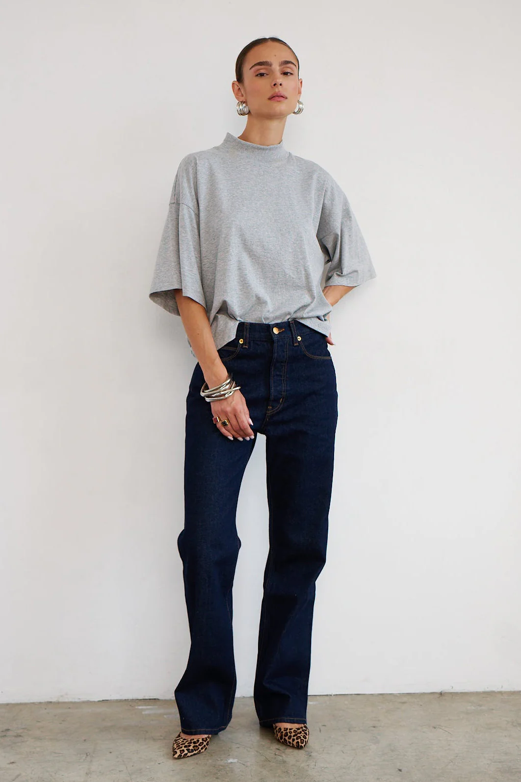 Jamie Haller - The Pitch Tee in Heather Grey - Image 13