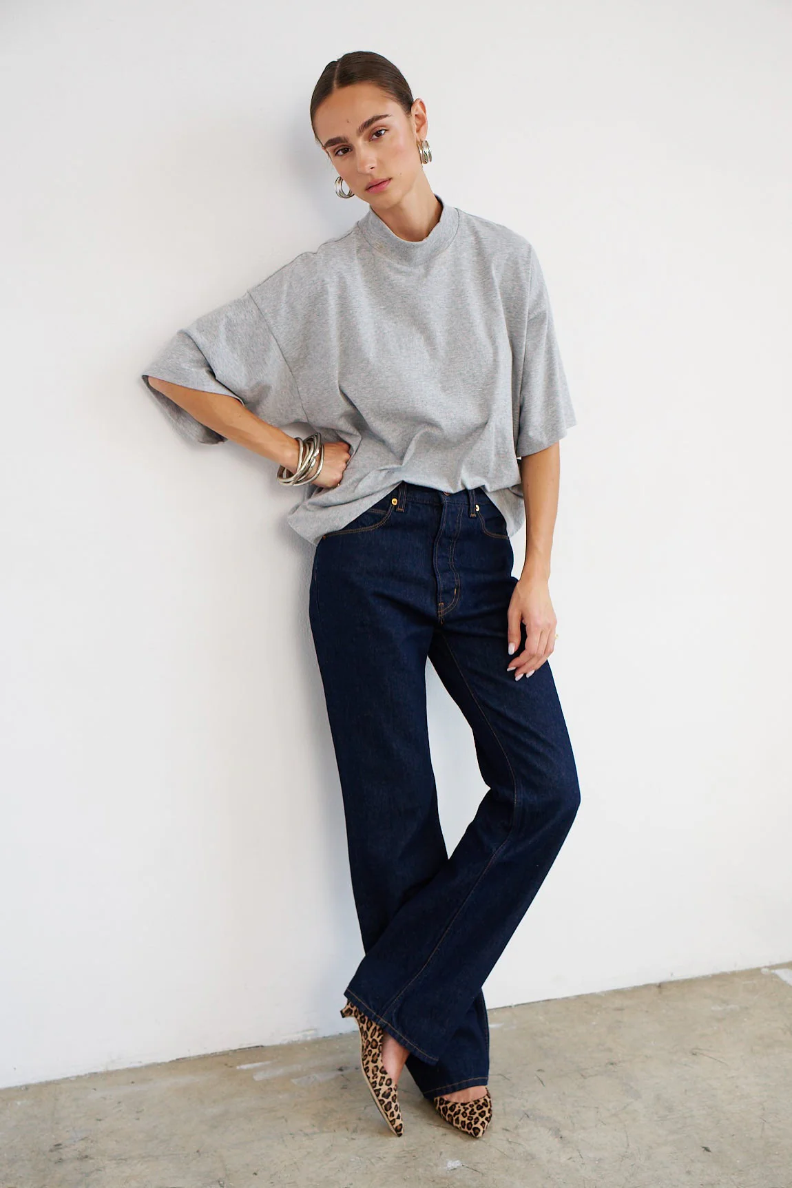 Jamie Haller - The Pitch Tee in Heather Grey - Image 18
