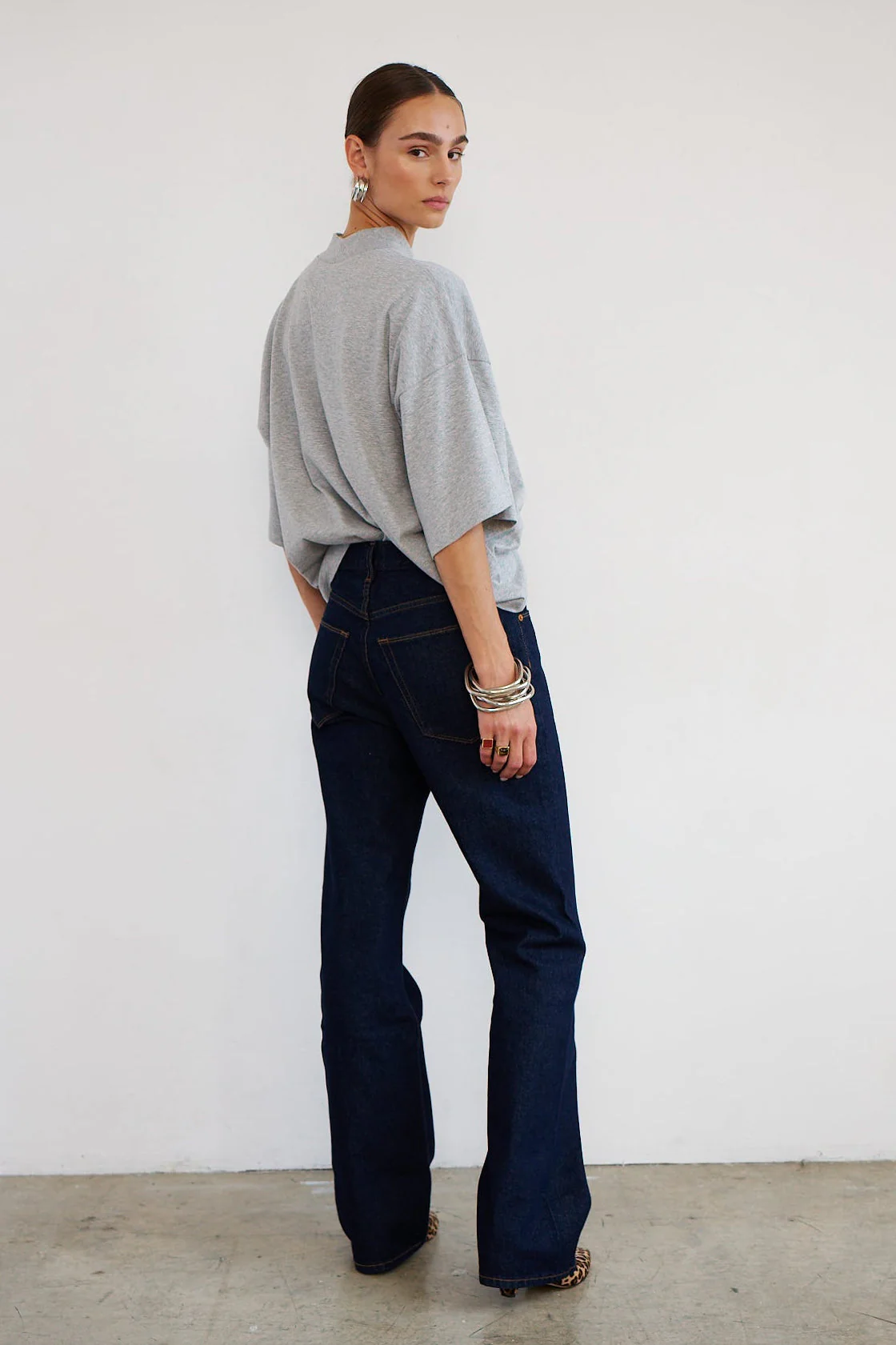 Jamie Haller - The Pitch Tee in Heather Grey - Image 6