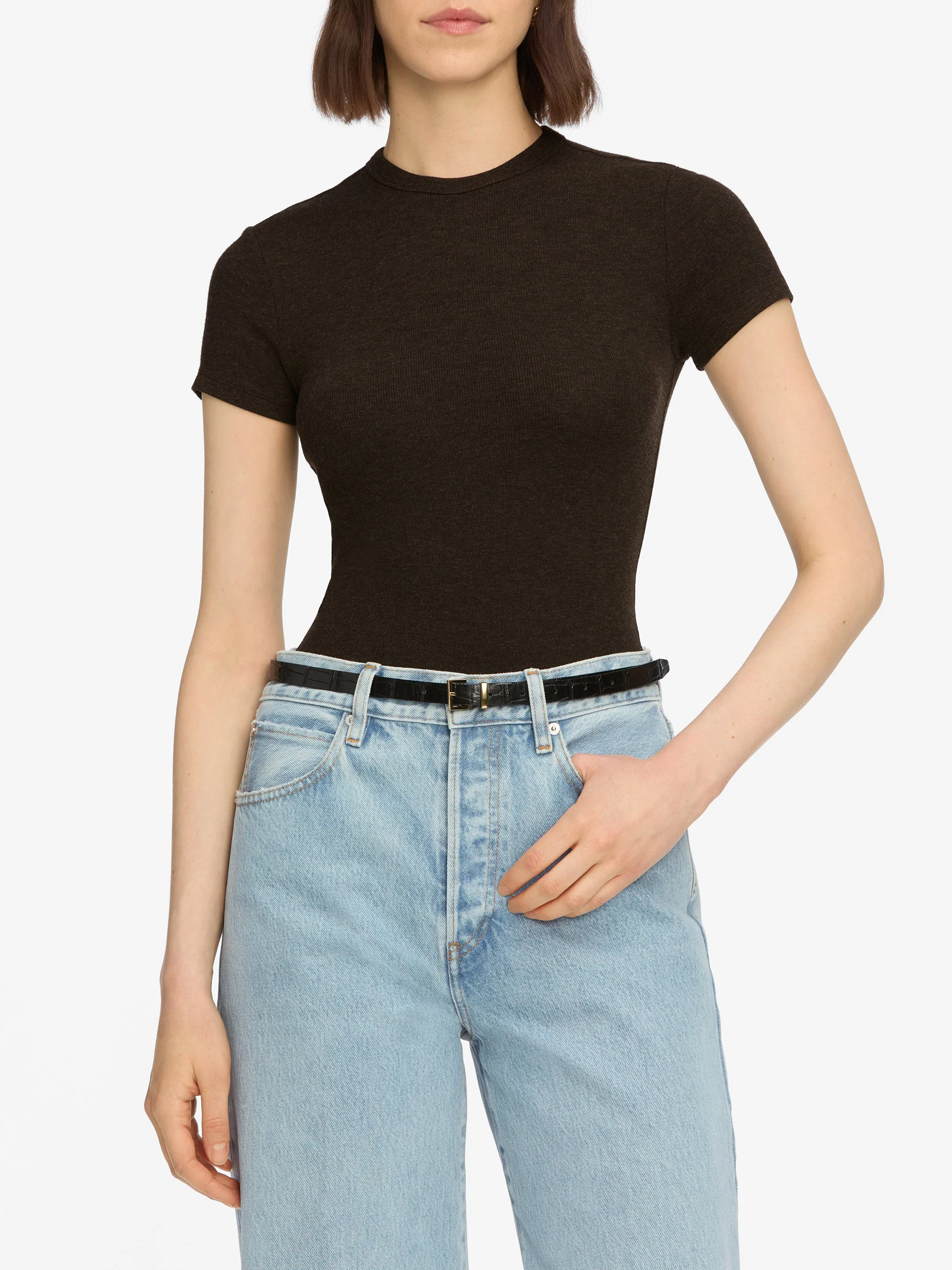 FRAME - The Rib Baby Tee - Image 3