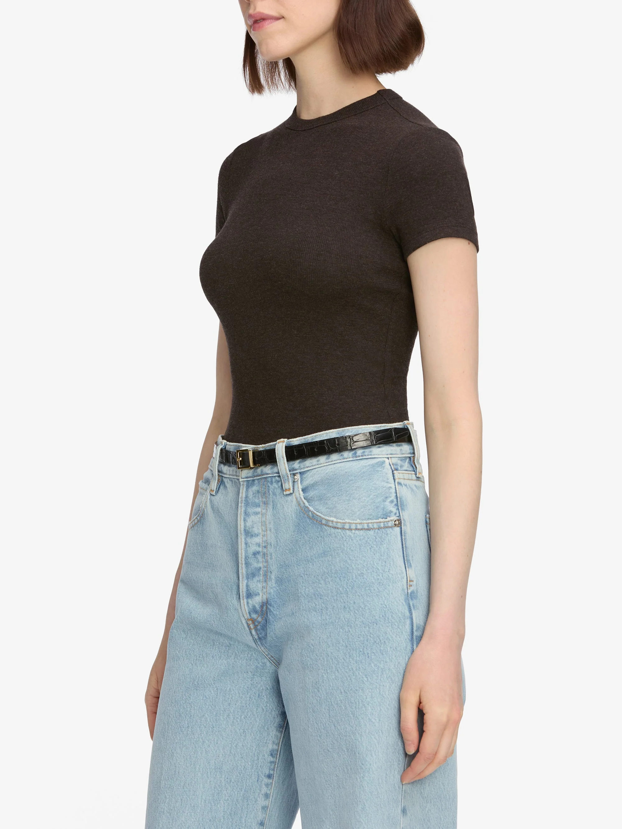 FRAME - The Rib Baby Tee - Image 5