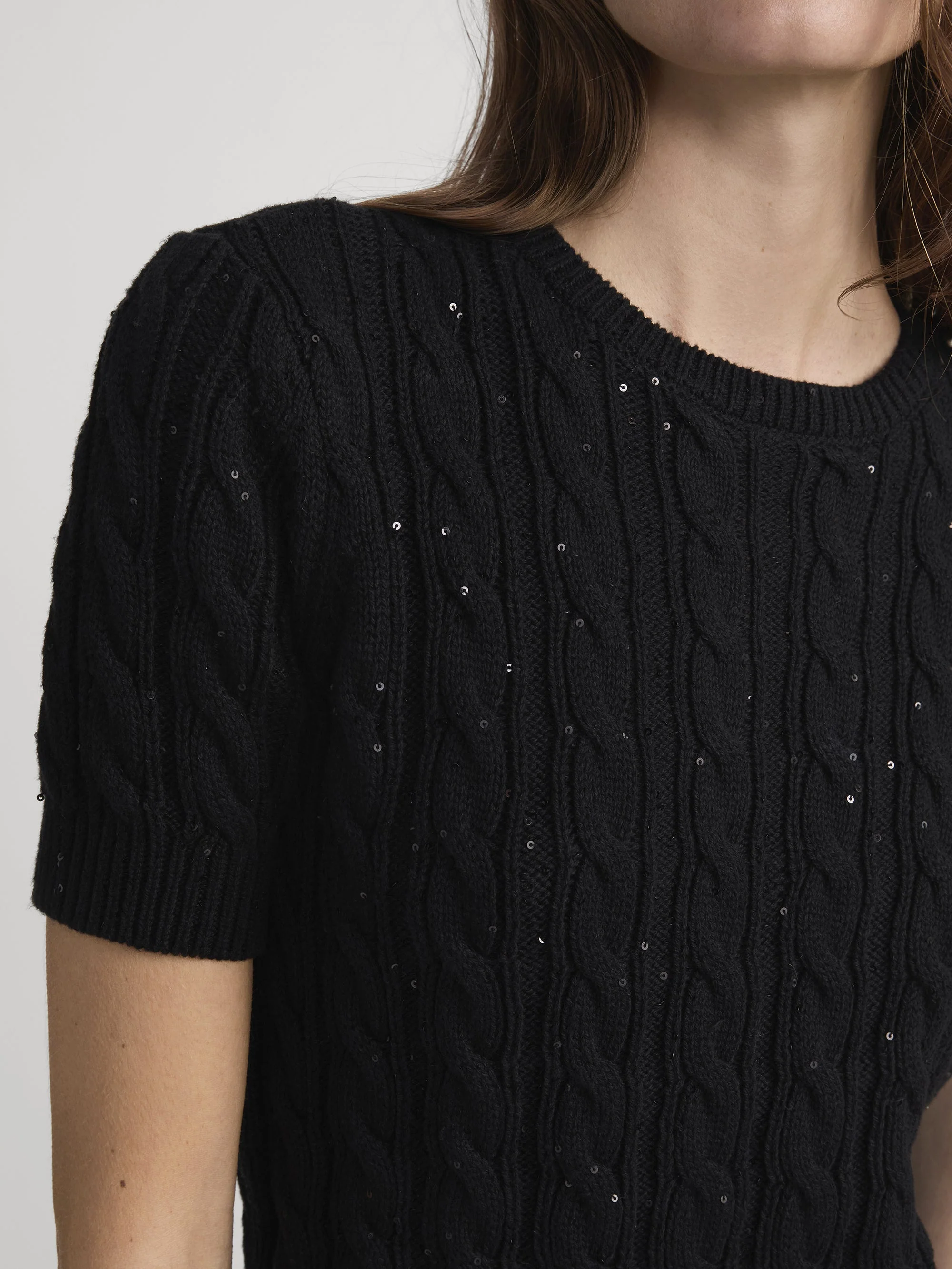 FRAME - The Sequin Gathered Sweater - Image 4