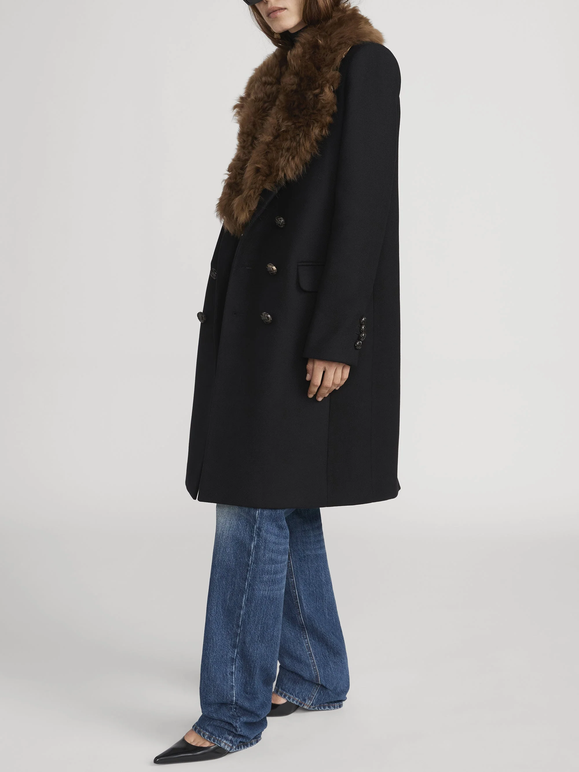 FRAME - The Shearling Classic Coat - Image 5