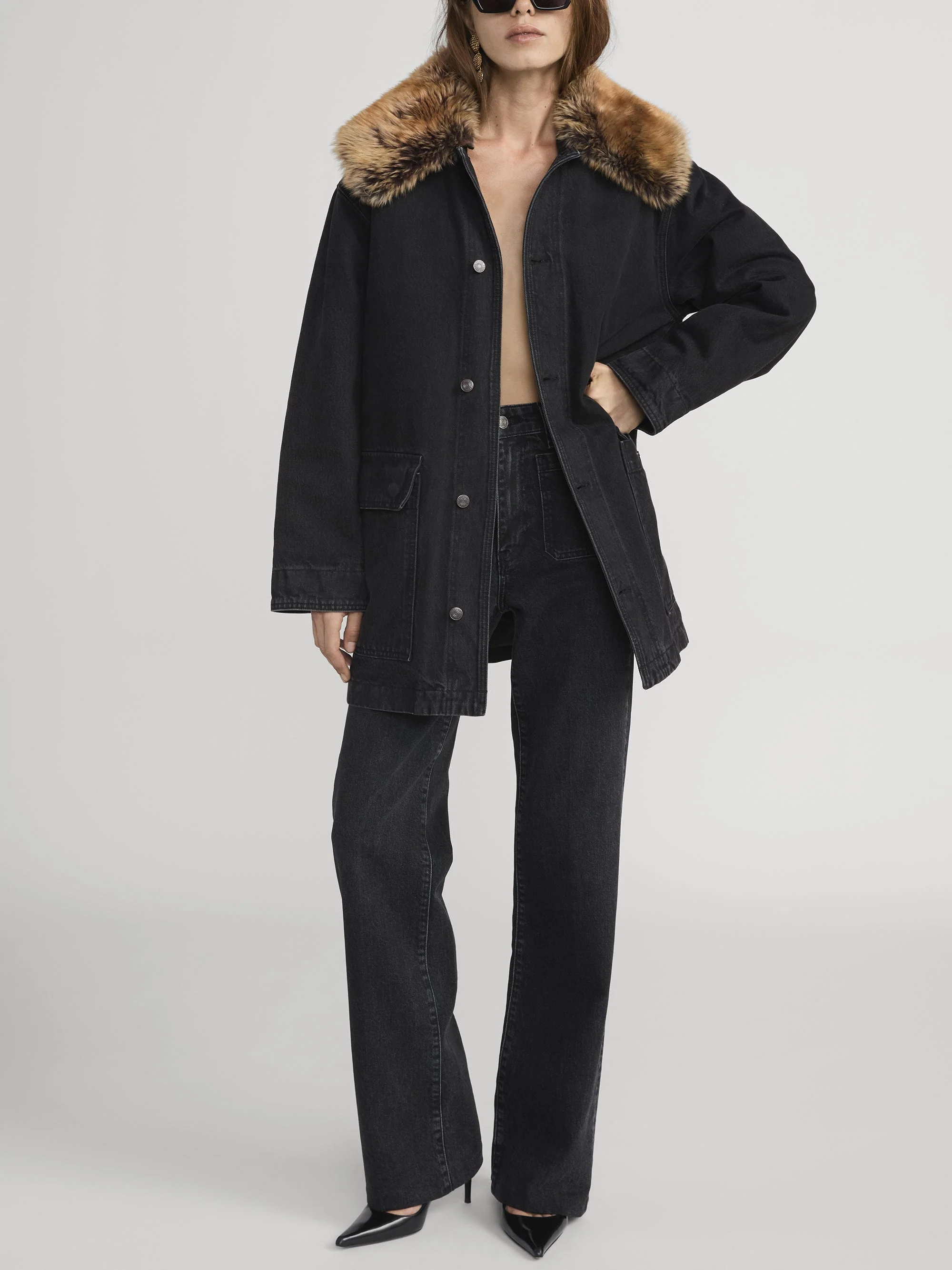 FRAME - The Shearling Overcoat - Image 8
