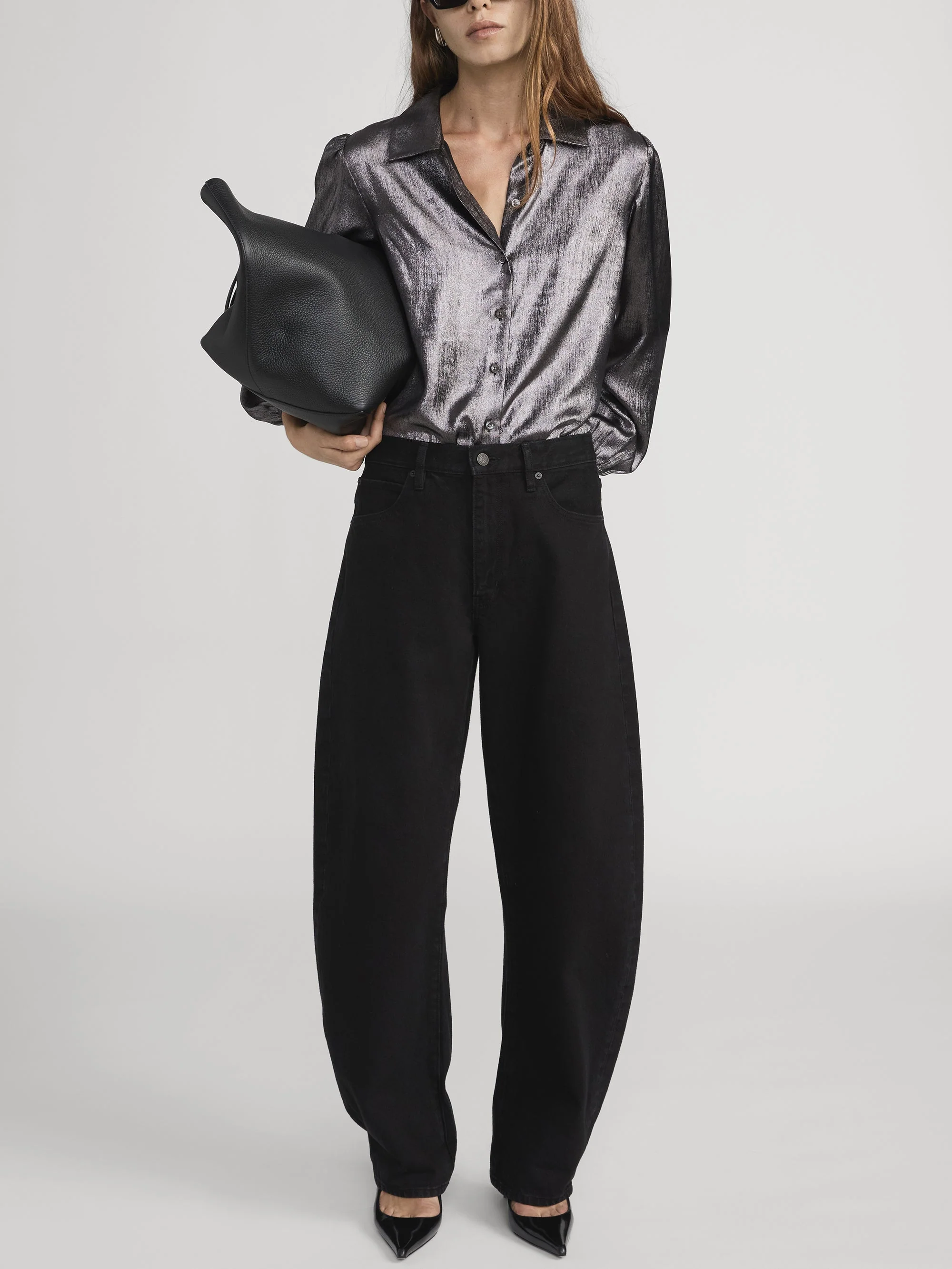 FRAME - The Shiny Staple Blouse - Image 2