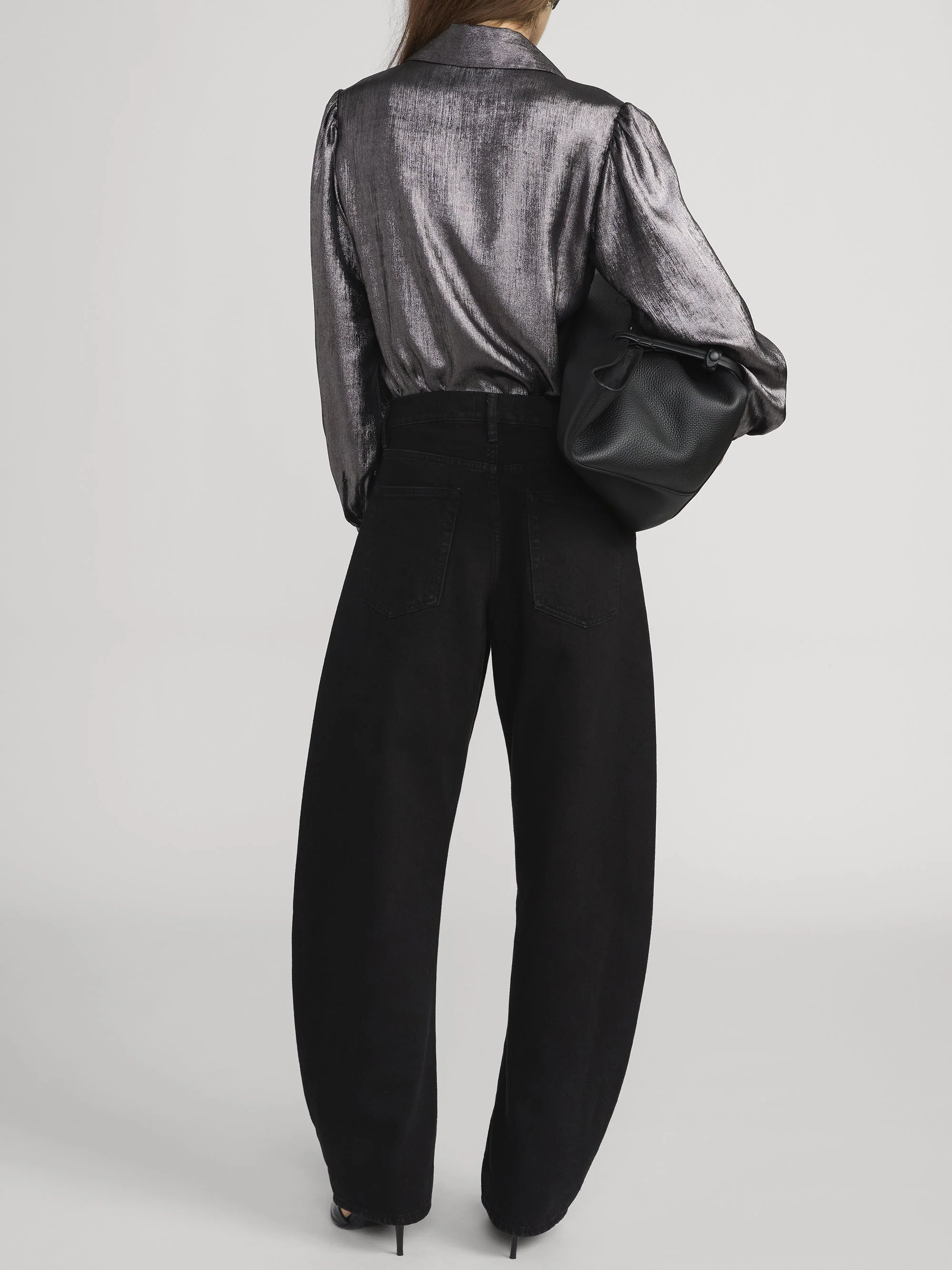 FRAME - The Shiny Staple Blouse - Image 6