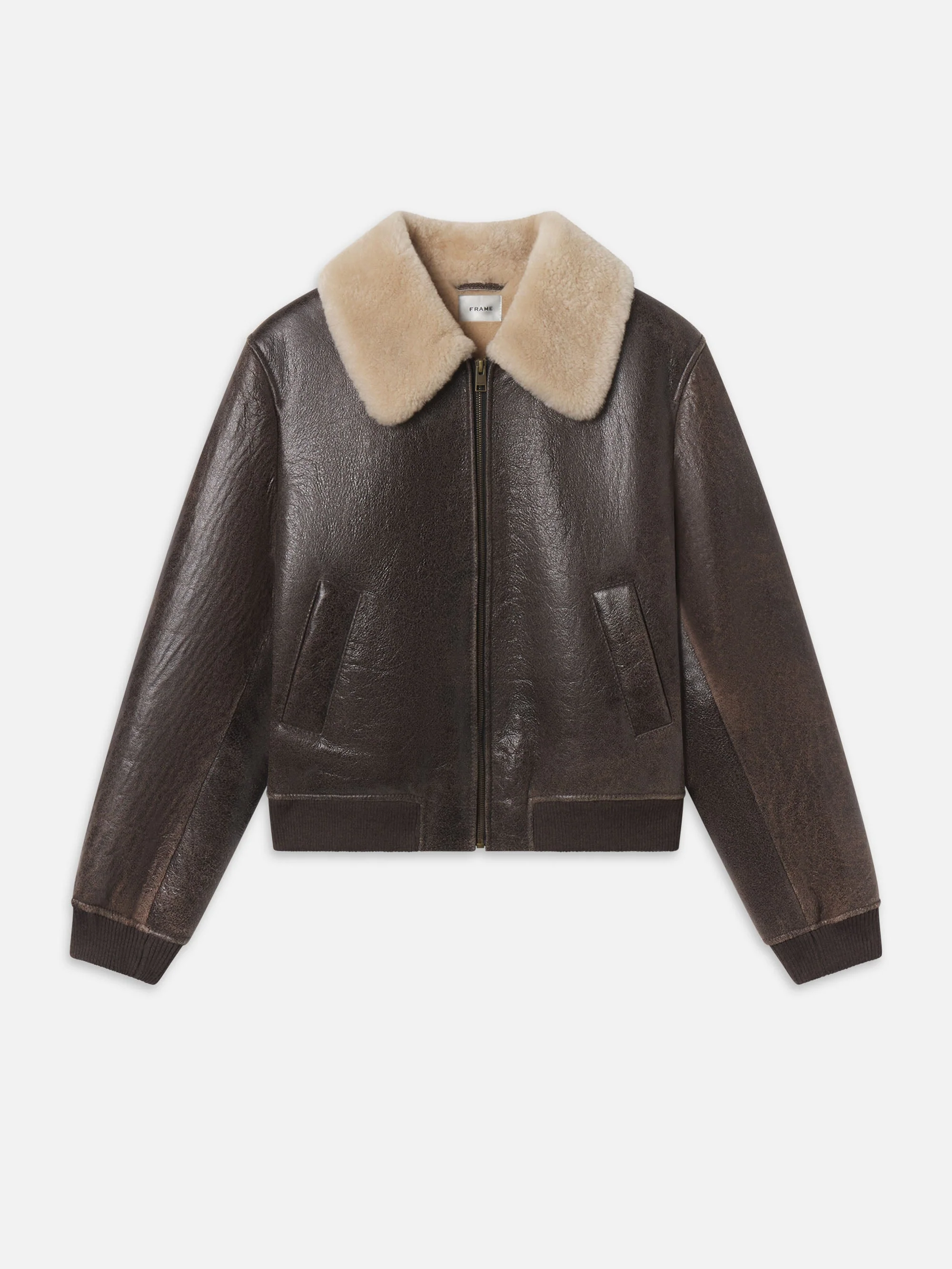 FRAME - The Shrunken Shearling Bomber