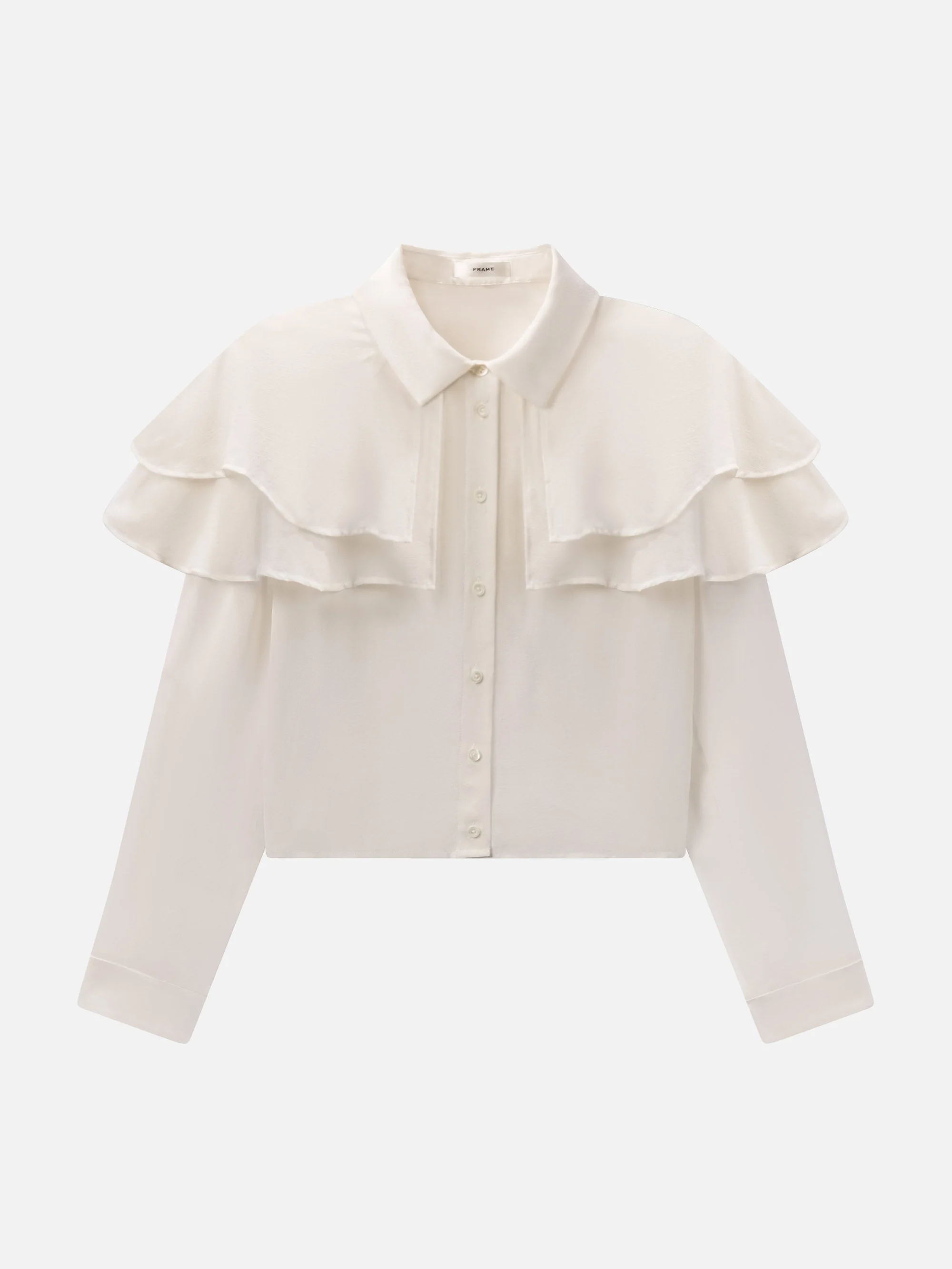 FRAME - The Silk Cape Blouse - Image 2
