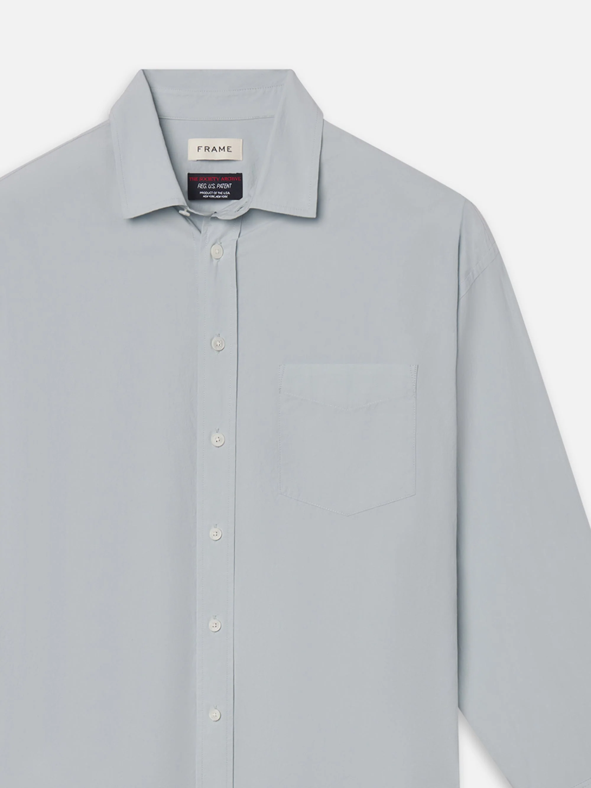 FRAME - The Society Archive Classic Blue Shirt - Image 2