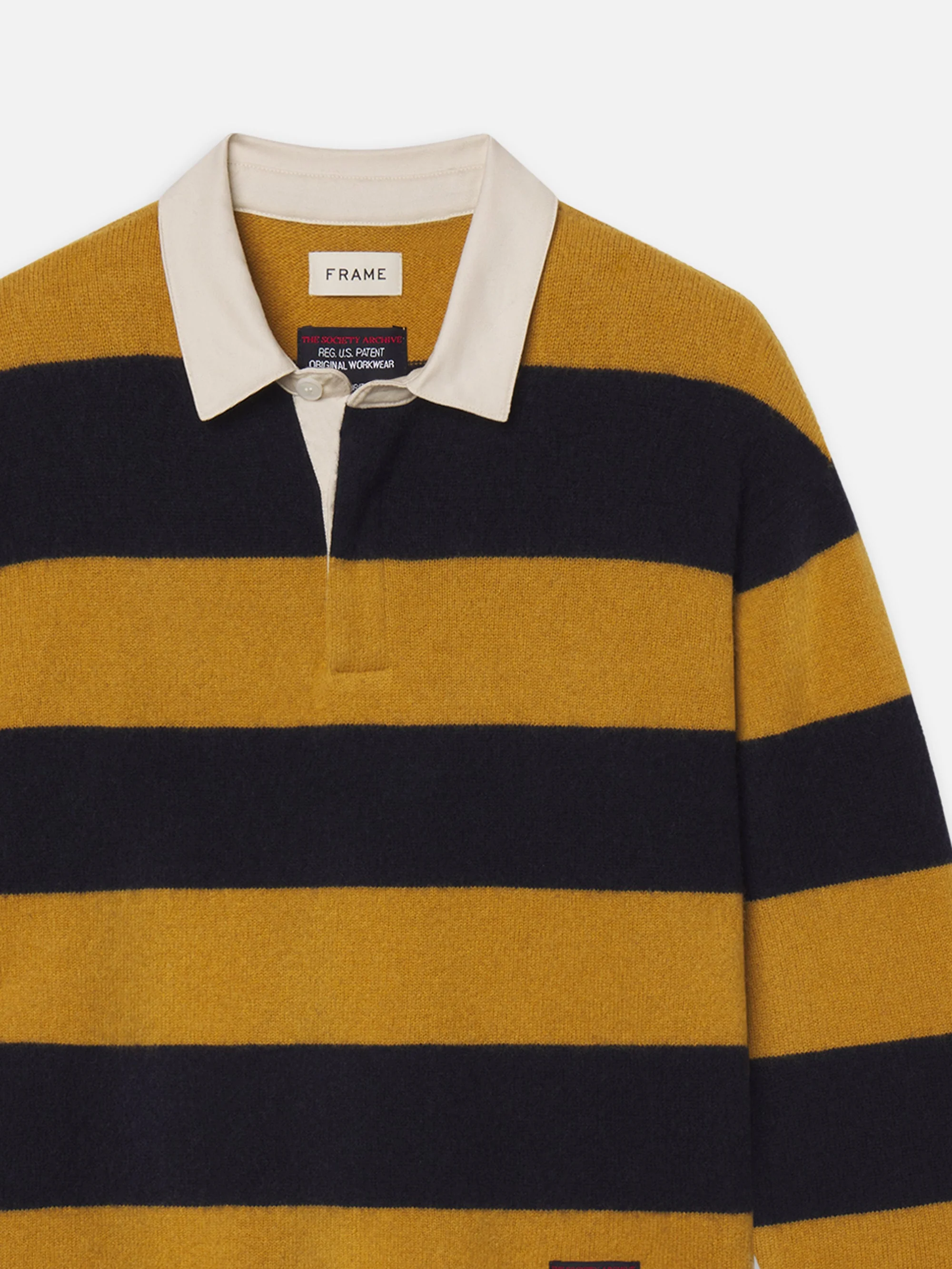 FRAME - The Society Archive Rugby Polo Sweater - Image 2