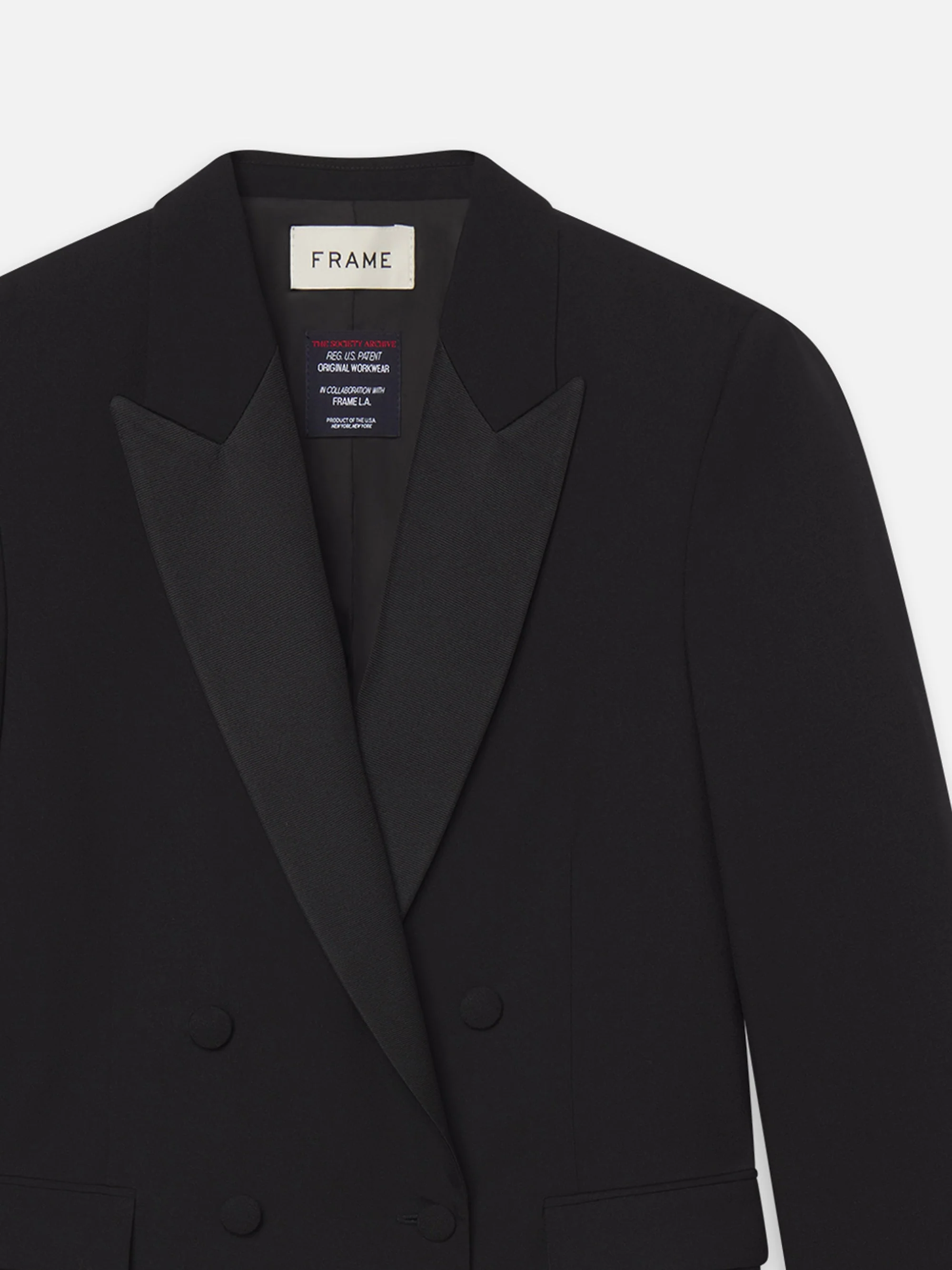 FRAME - The Society Archive Tuxedo Jacket - Image 2