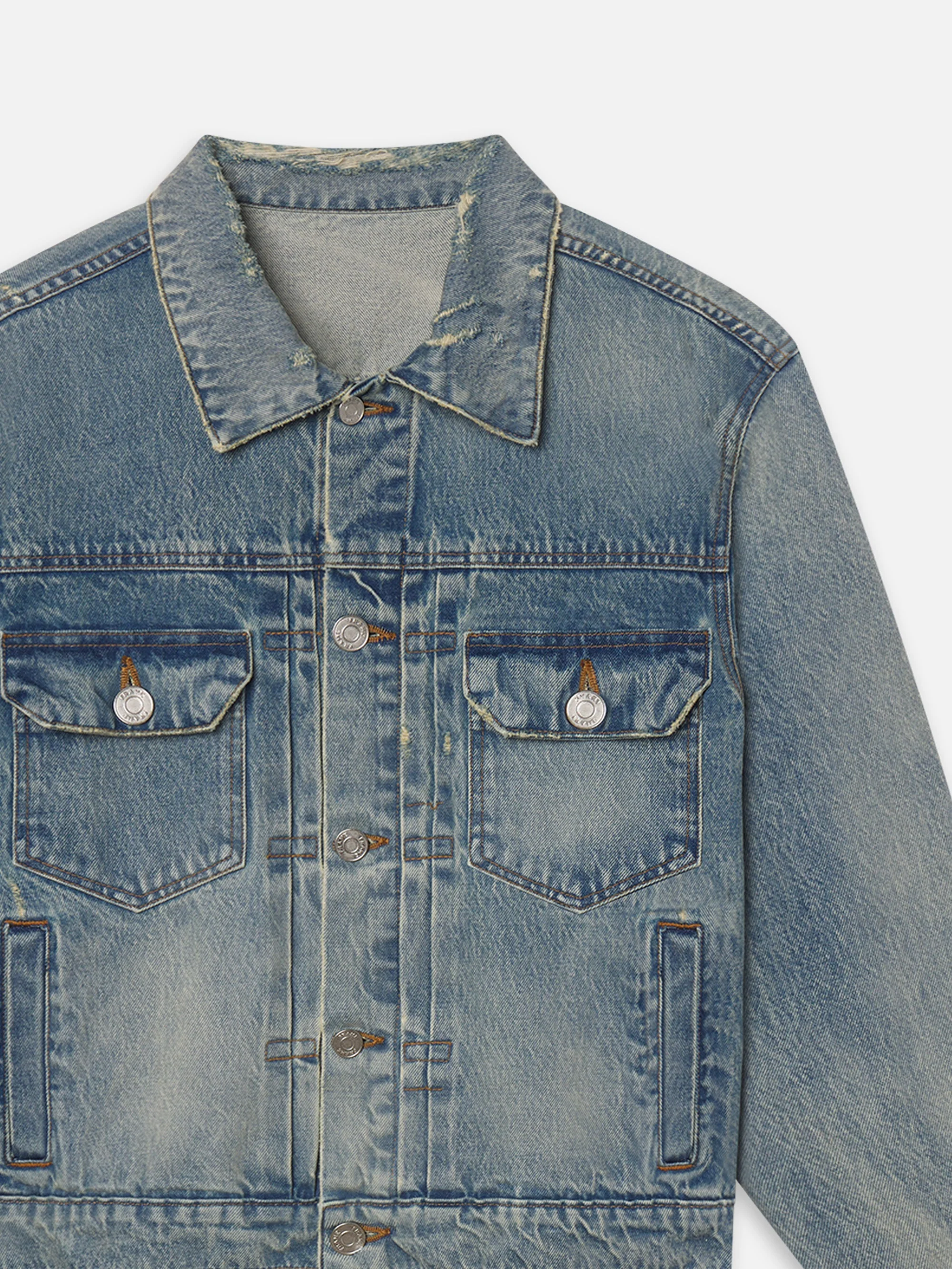 FRAME - The Society Archive Vintage Denim Jacket - Image 2