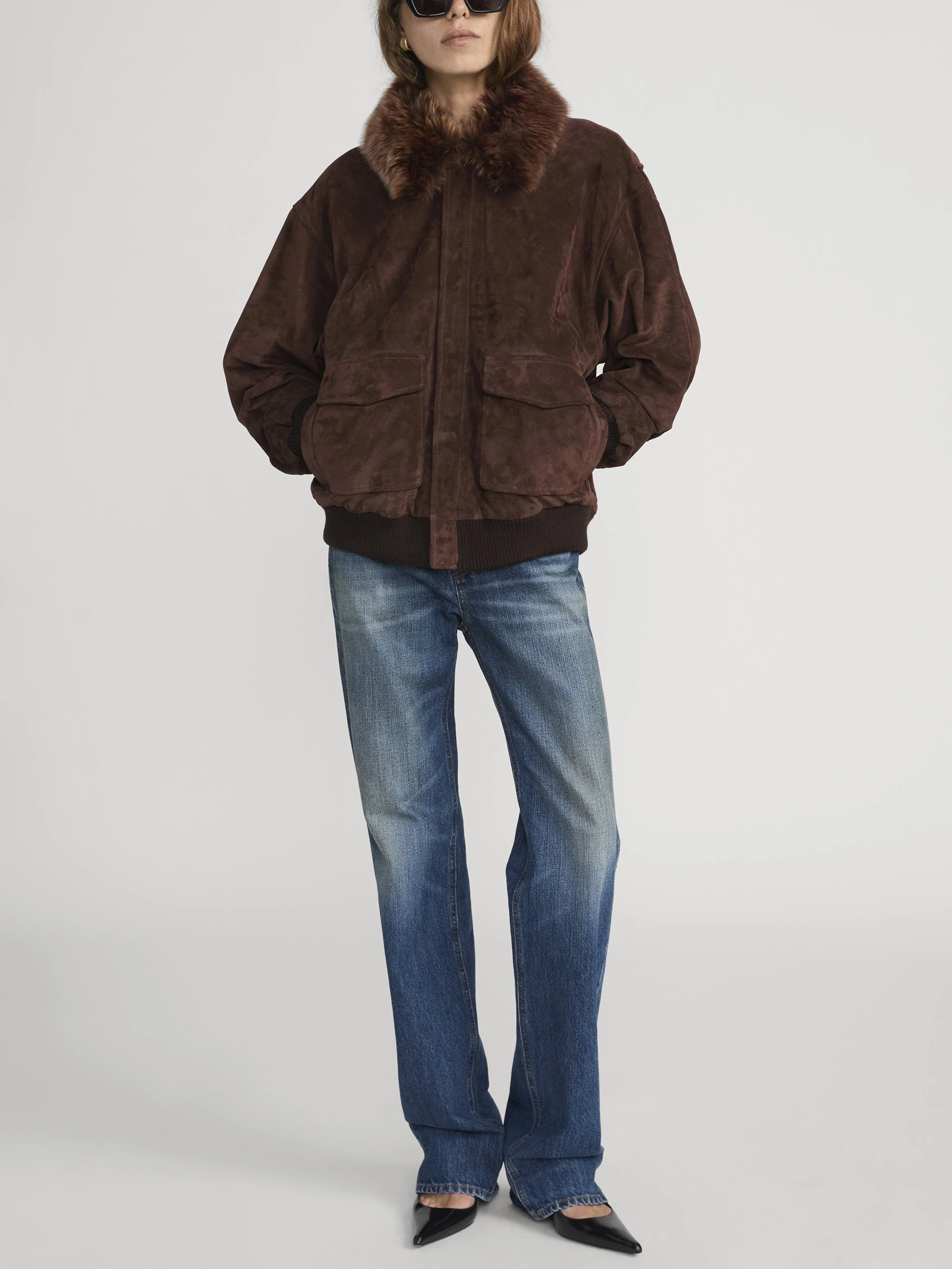 FRAME - The Suede Oversized Jacket - Image 2