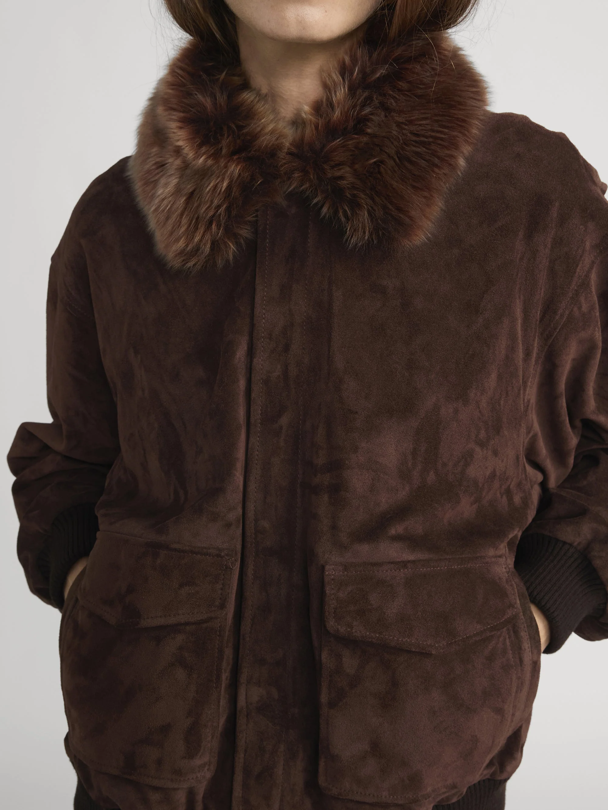 FRAME - The Suede Oversized Jacket - Image 4