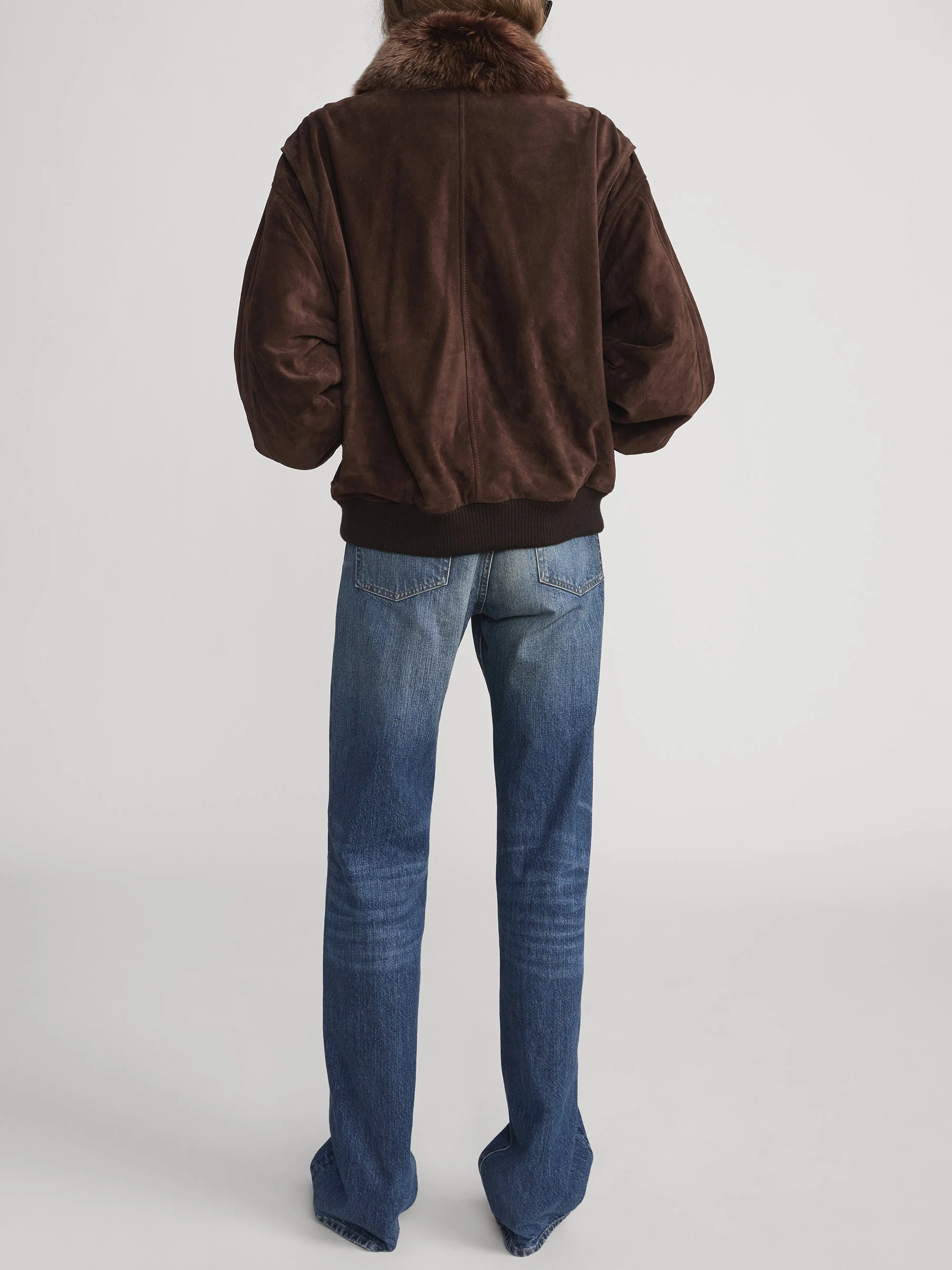 FRAME - The Suede Oversized Jacket - Image 6