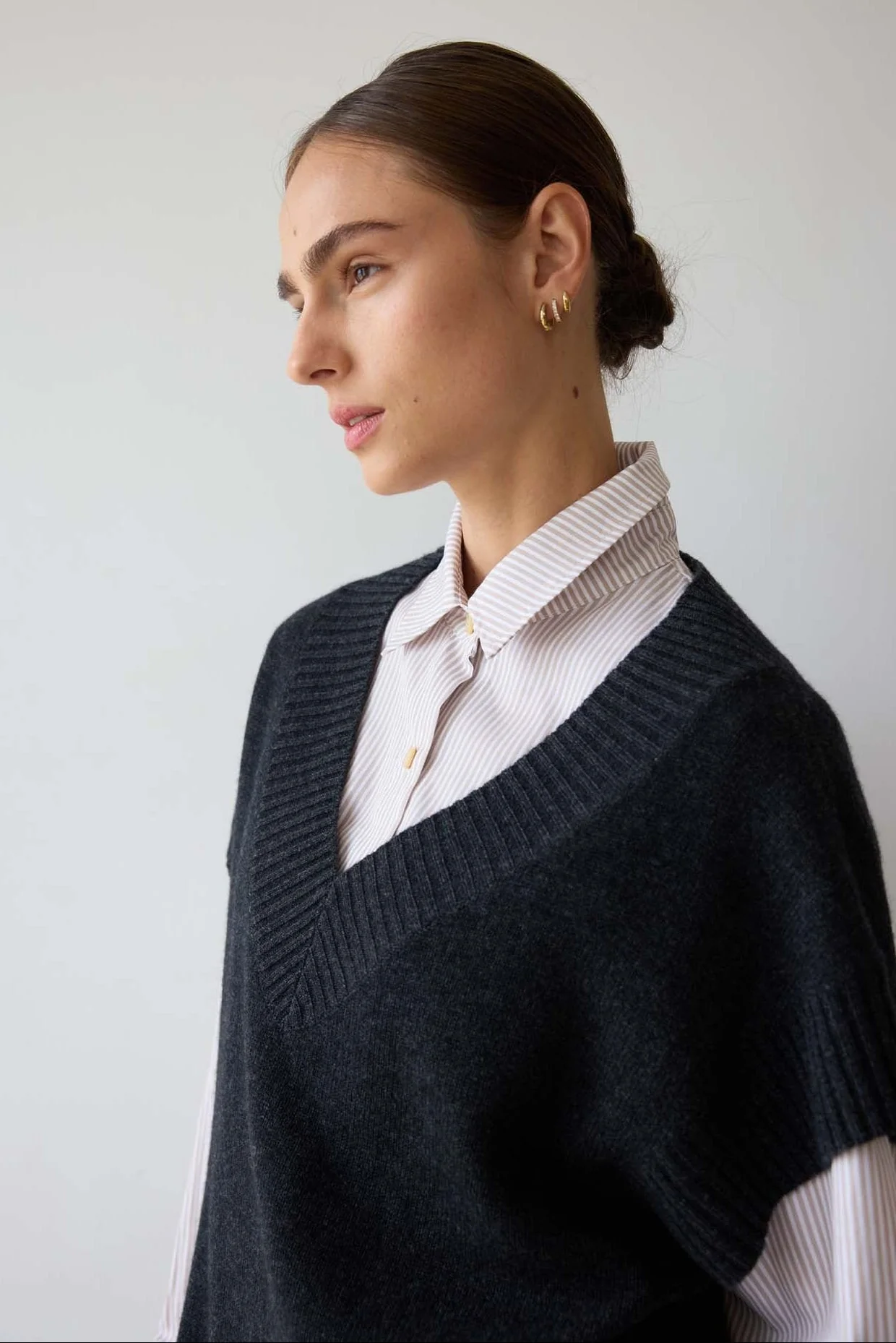 Jamie Haller - The Sweater Vest in Charcoal - Image 10