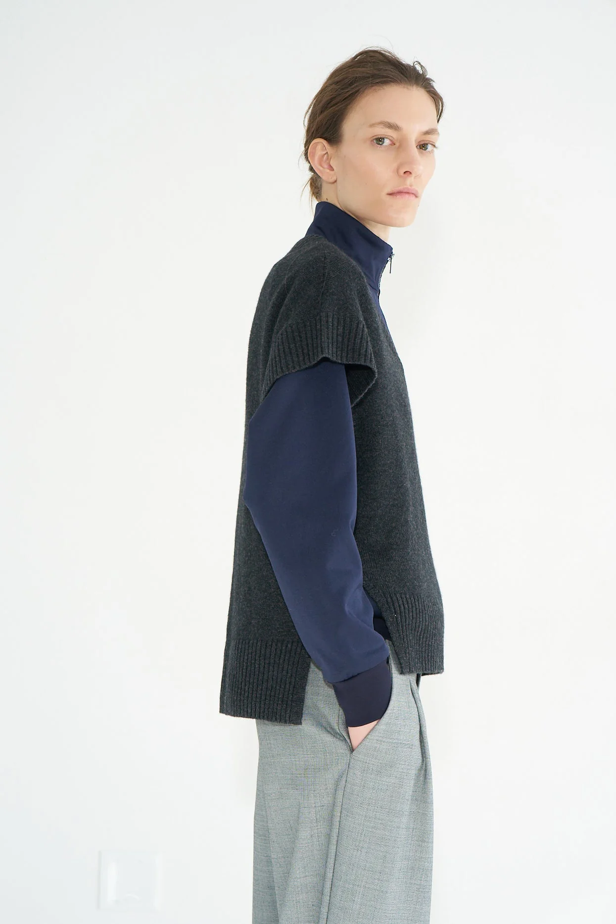 Jamie Haller - The Sweater Vest in Charcoal - Image 9