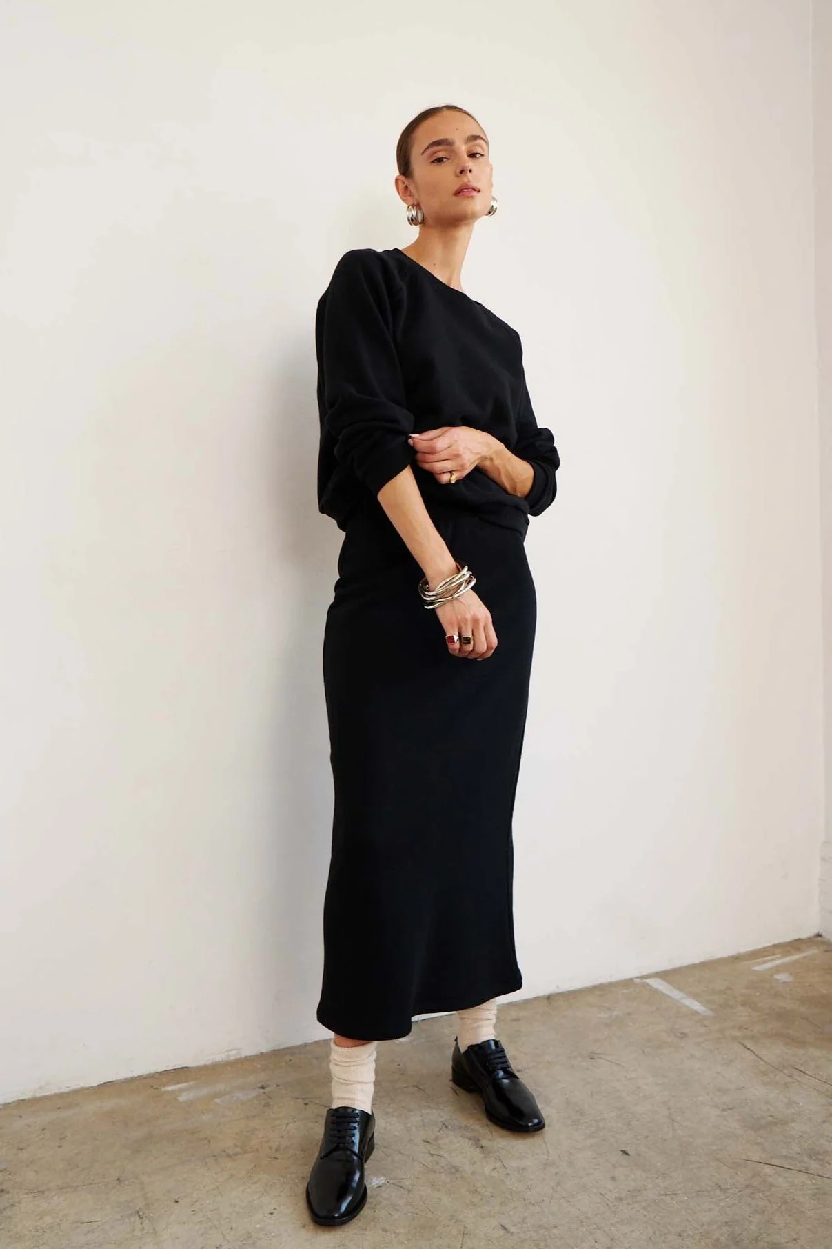 Jamie Haller - The Sweatshirt Skirt in Black - Image 2