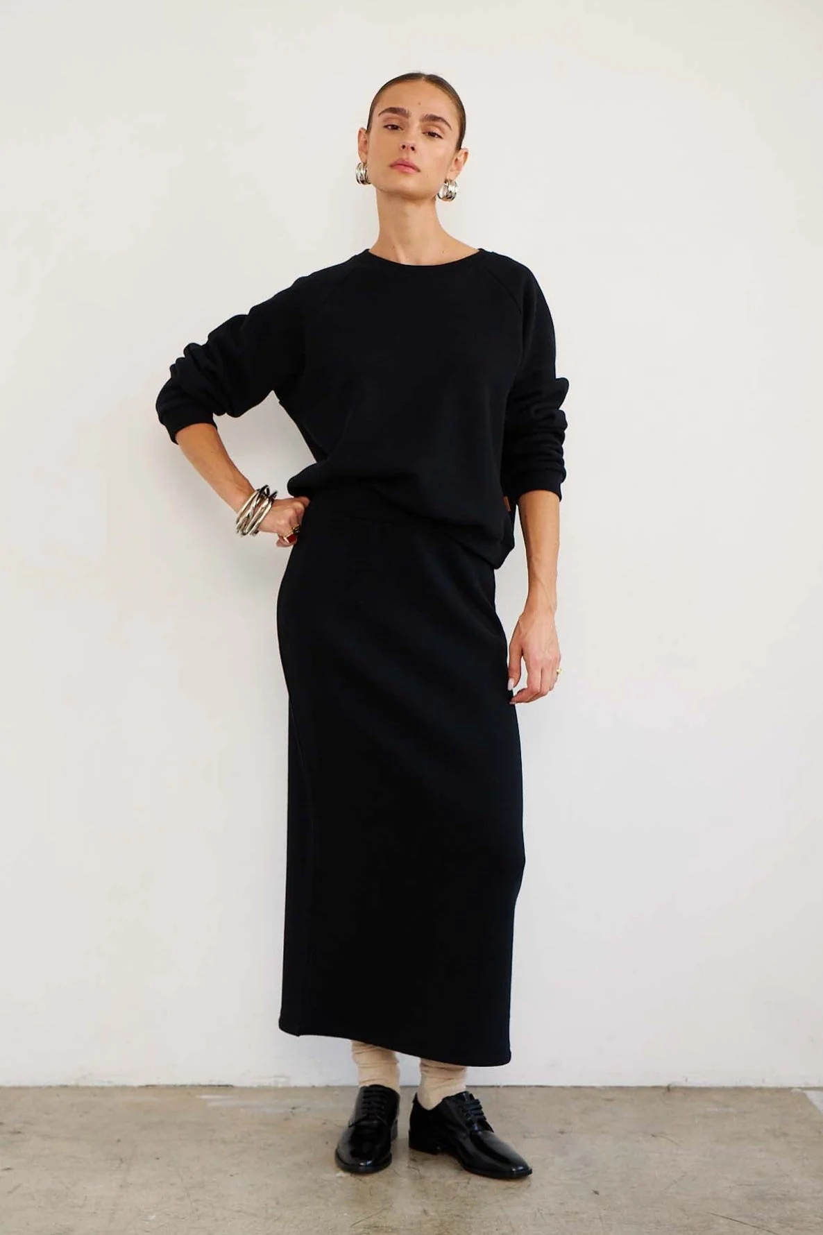 Jamie Haller - The Sweatshirt Skirt in Black - Image 4