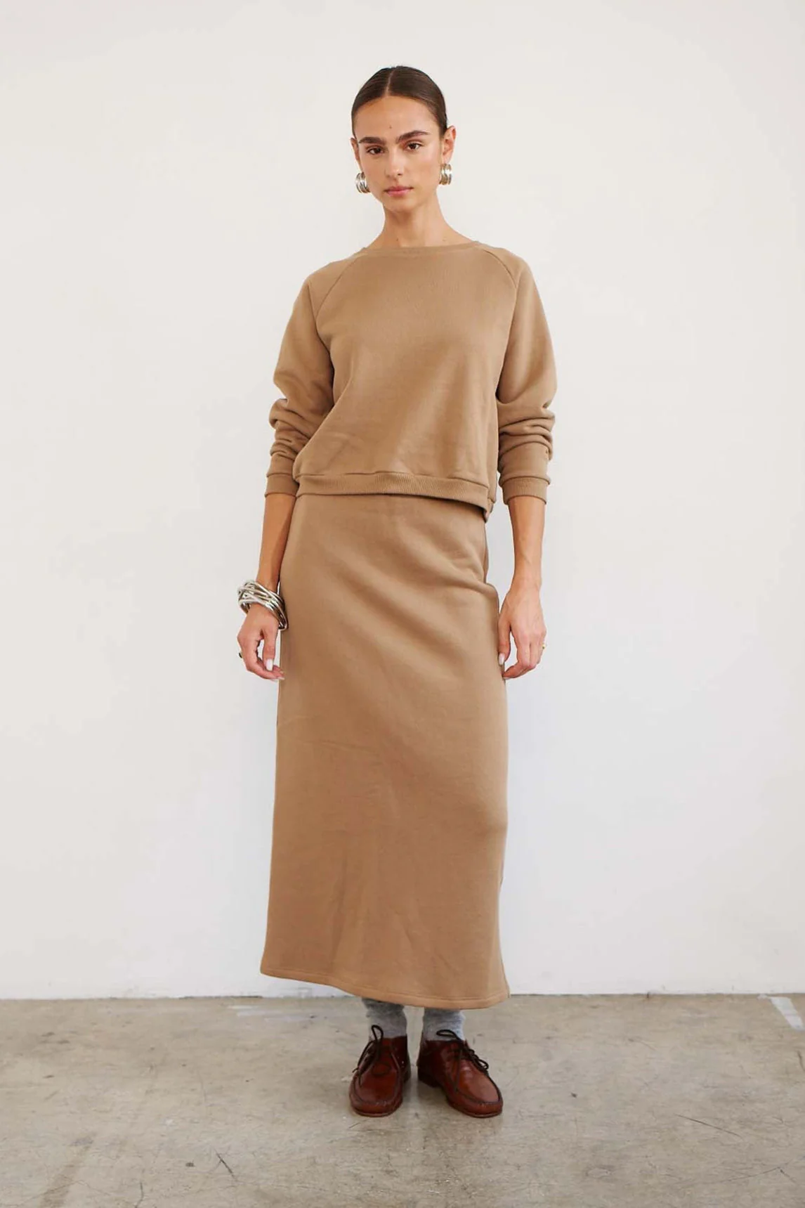 Jamie Haller - The Sweatshirt Skirt in Camel - Image 3