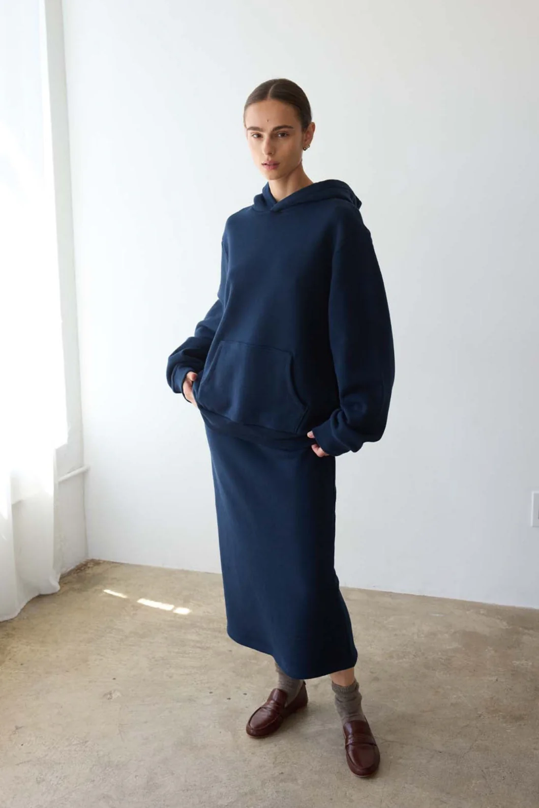Jamie Haller - The Sweatshirt Skirt in Navy - Image 3