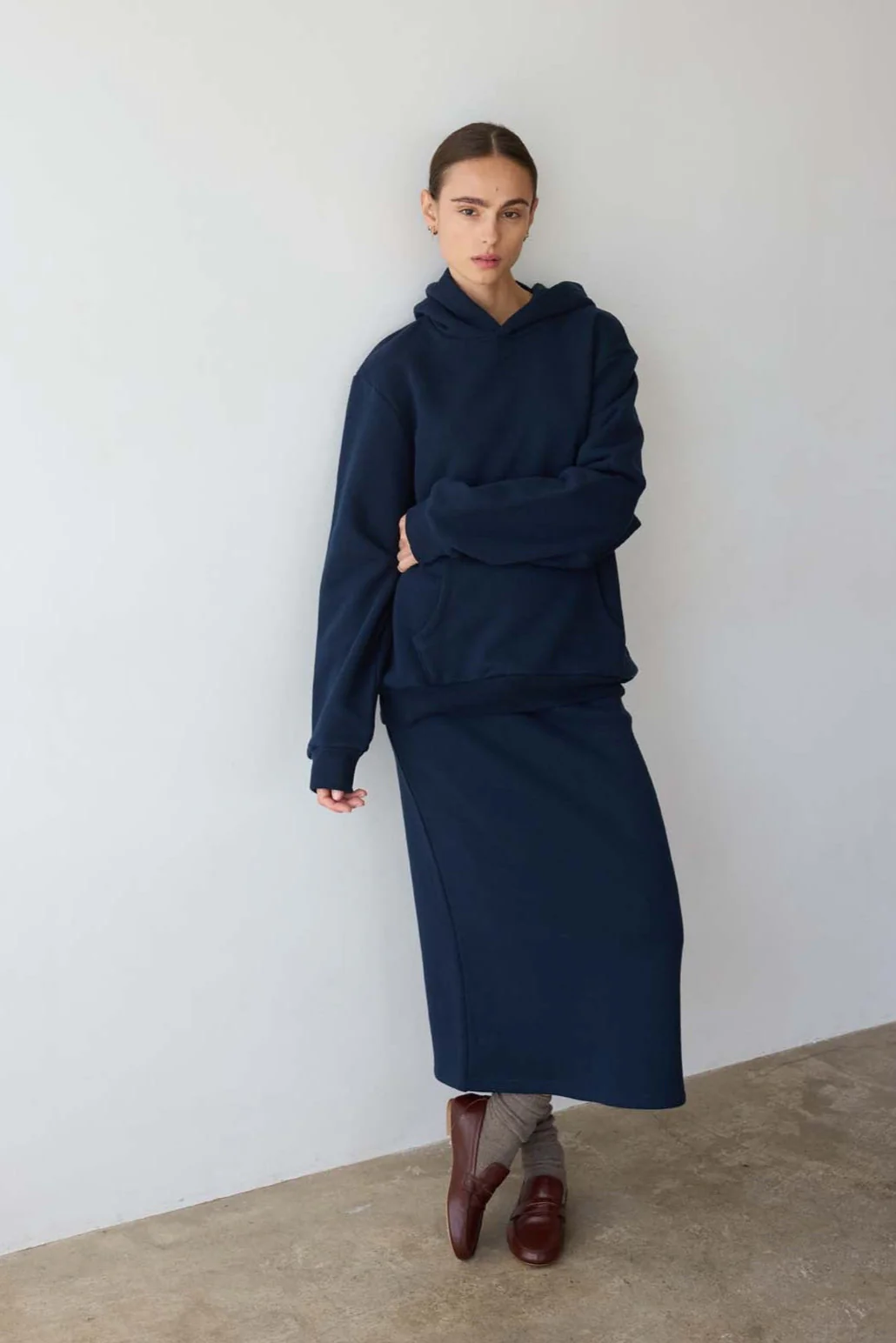 Jamie Haller - The Sweatshirt Skirt in Navy - Image 7