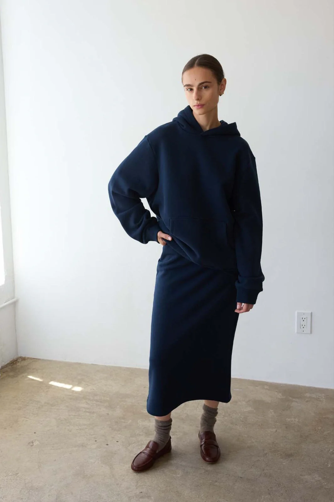 Jamie Haller - The Sweatshirt Skirt in Navy - Image 9