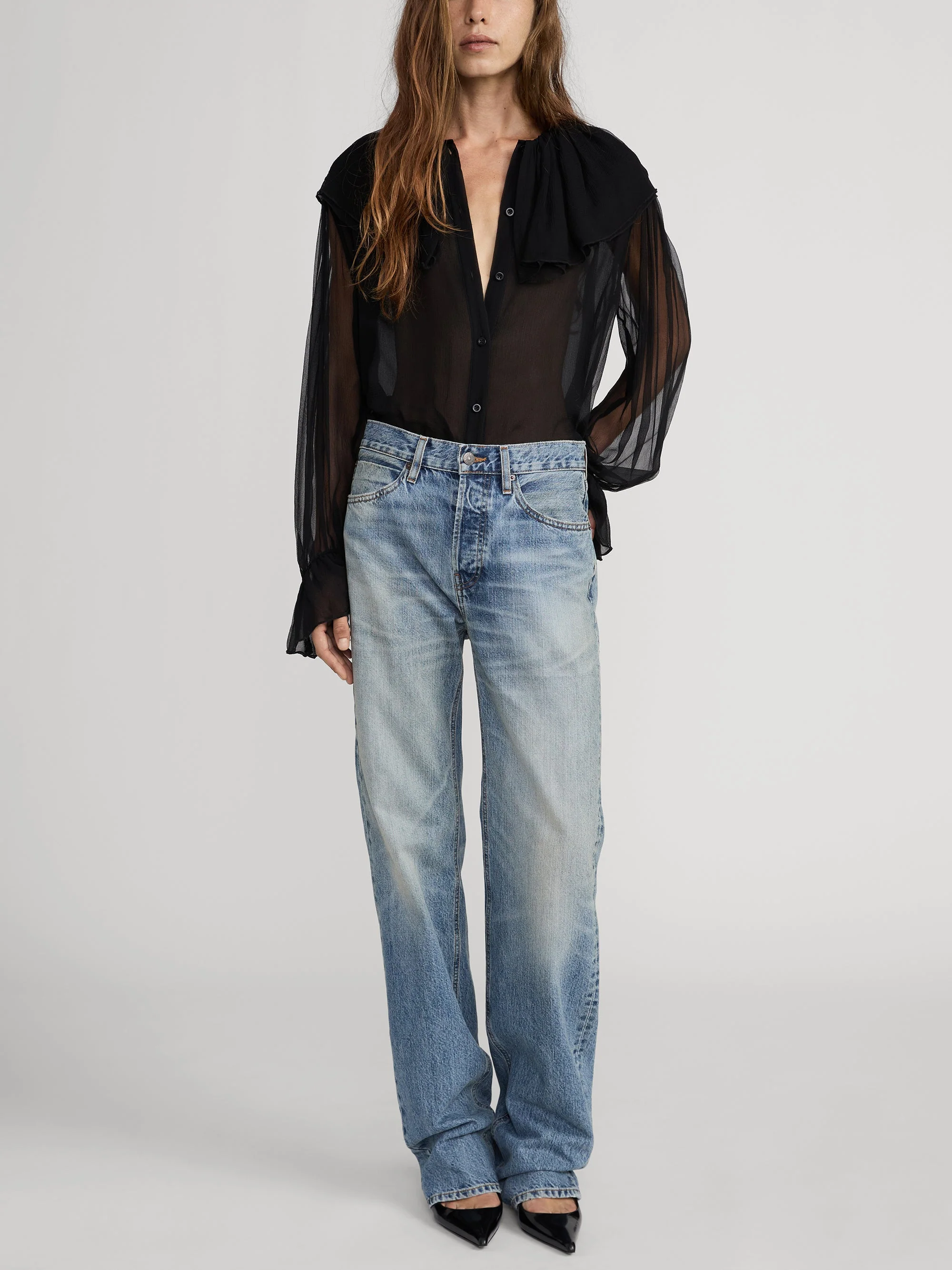 FRAME - The Tiered Statement Blouse - Image 2