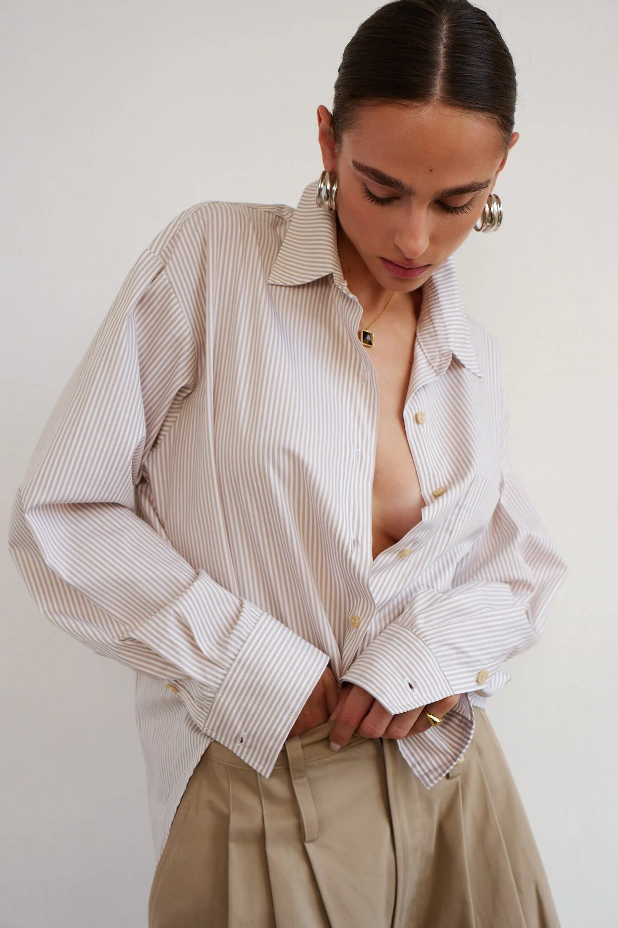 Jamie Haller - The Triple Pleat Pant in Tan - Image 5