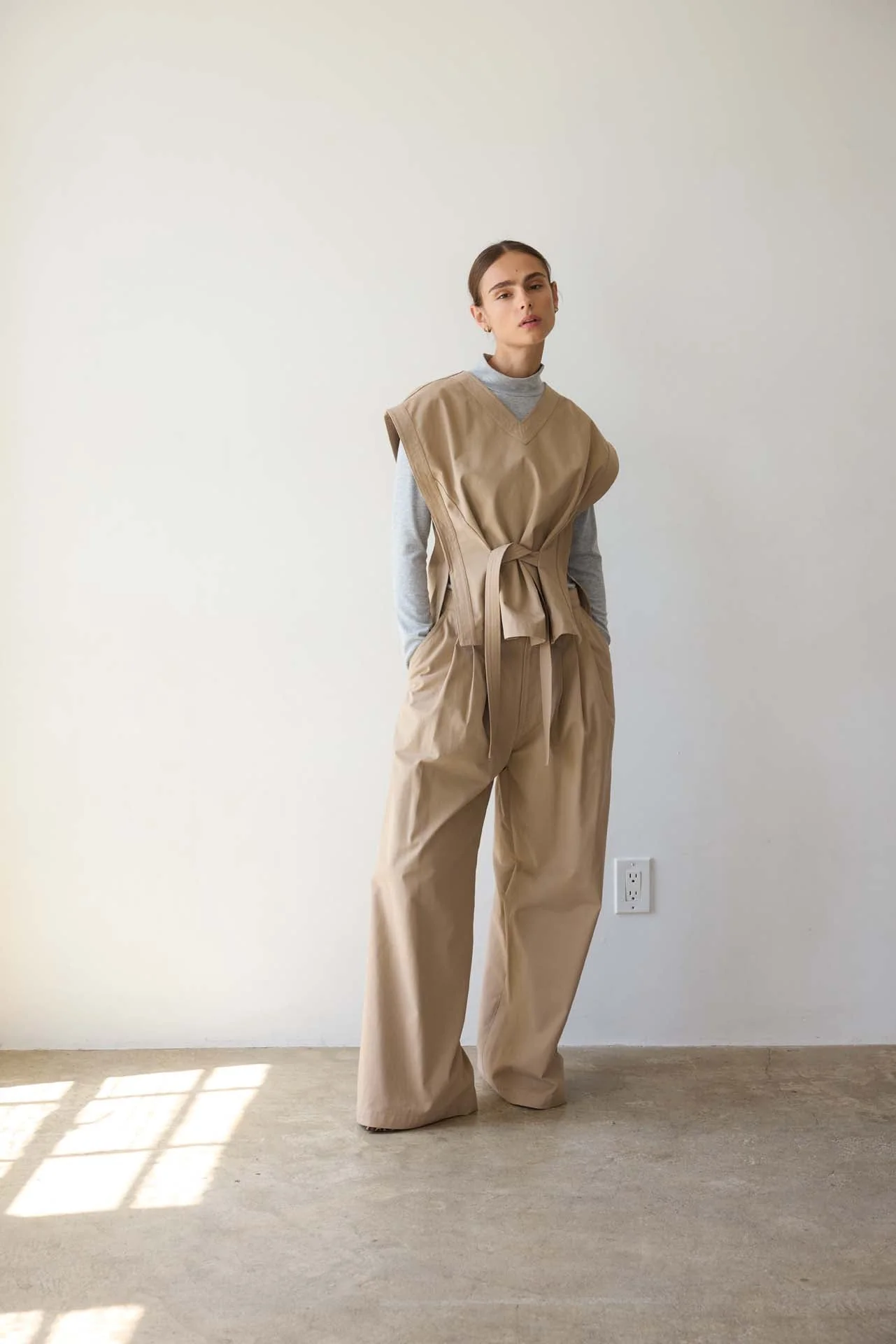 Jamie Haller - The Triple Pleat Pant in Tan - Image 8