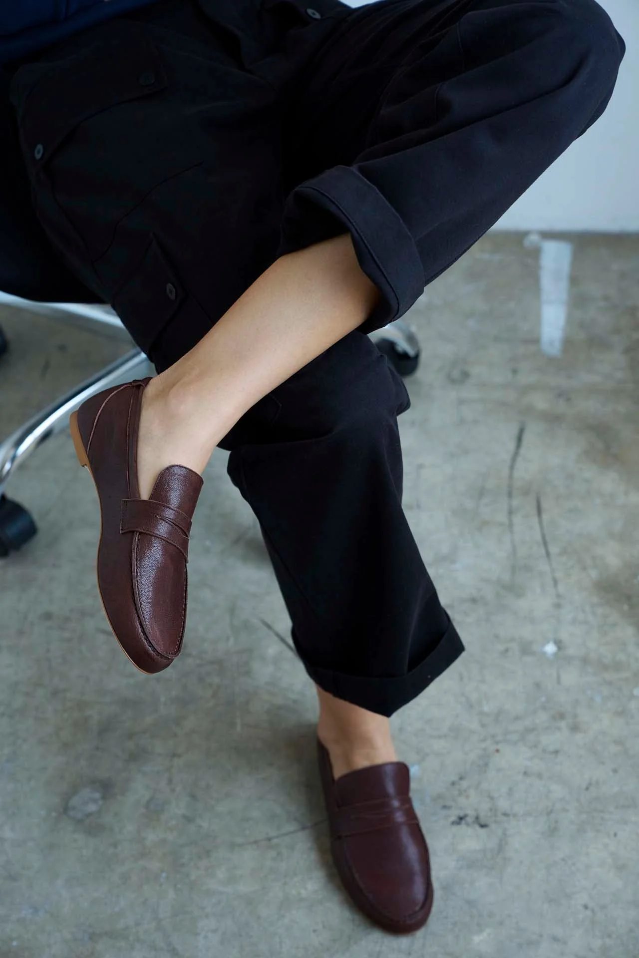 Jamie Haller - The Unlined Penny Loafer in Bordeaux - Image 4