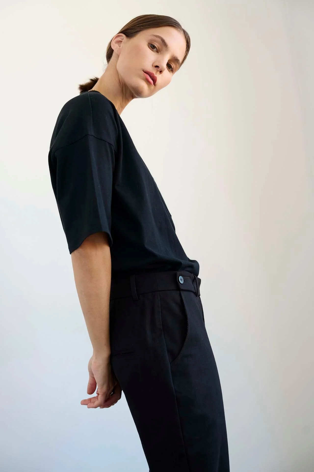 Jamie Haller - The Waist Tape Trouser in Black - Image 14