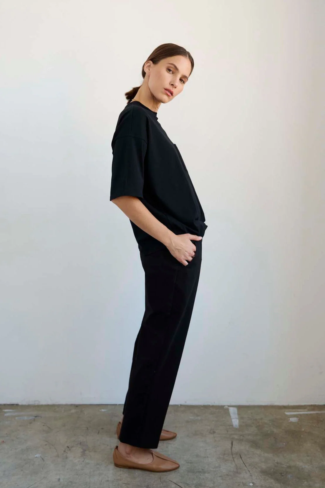 Jamie Haller - The Waist Tape Trouser in Black - Image 8
