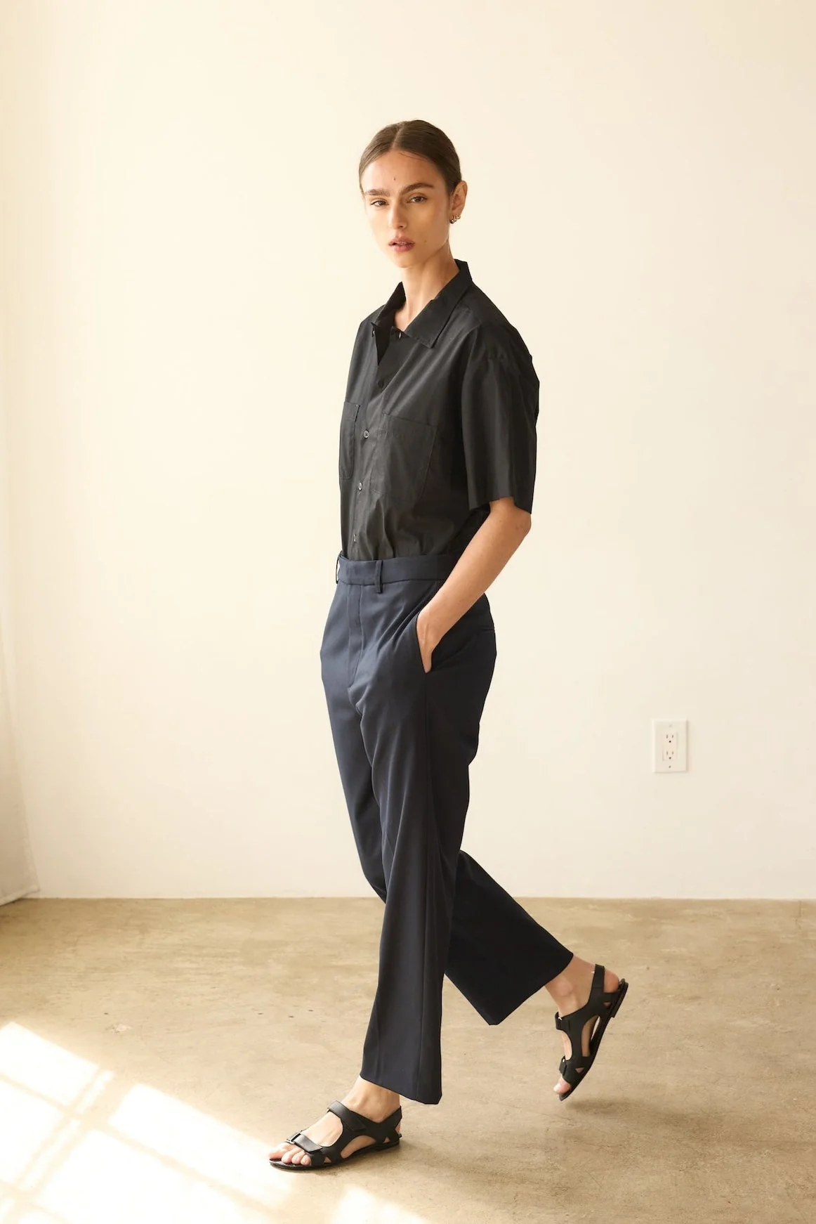 Jamie Haller - The Waist Tape Trouser in Dark Navy - Image 14