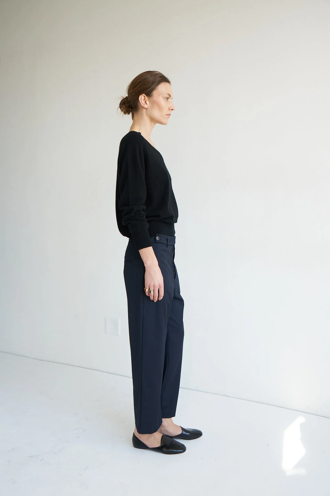 Jamie Haller - The Waist Tape Trouser in Dark Navy - Image 20