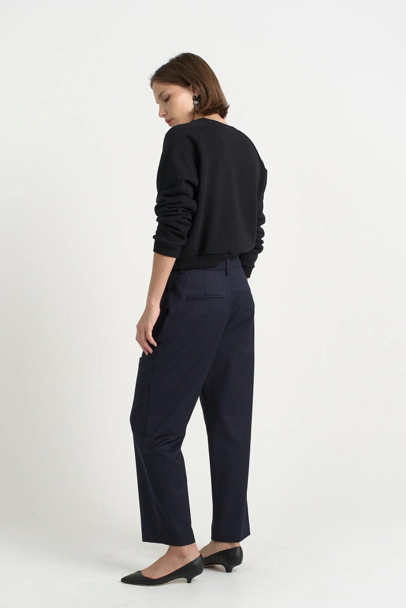 Jamie Haller - The Waist Tape Trouser in Dark Navy - Image 29
