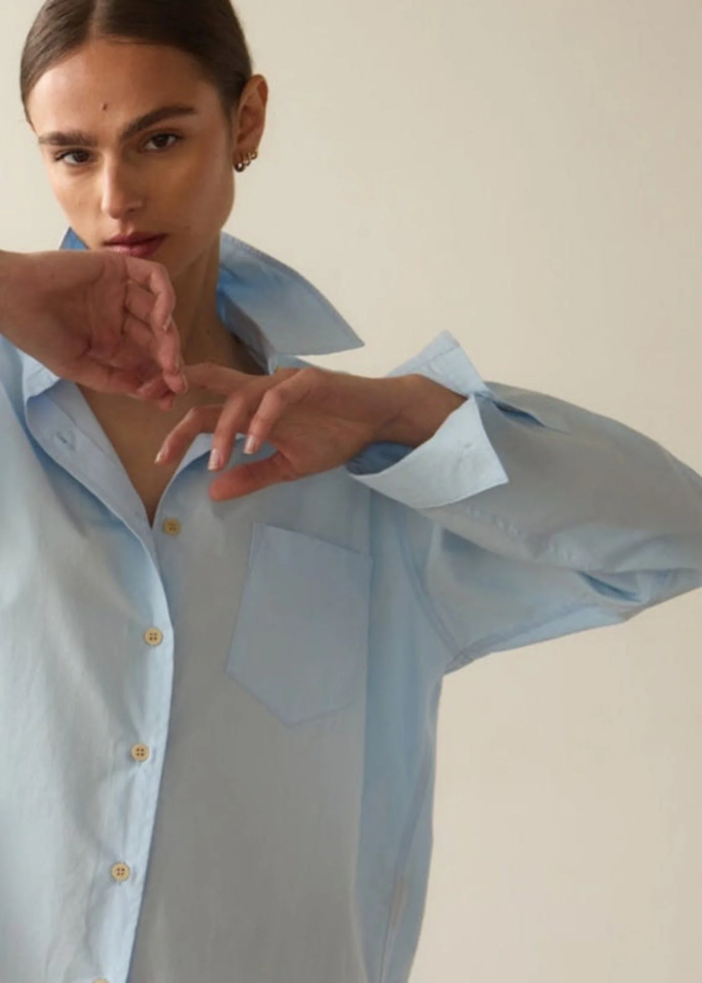 Jamie Haller - The Weekend Shirt in Baby Blue