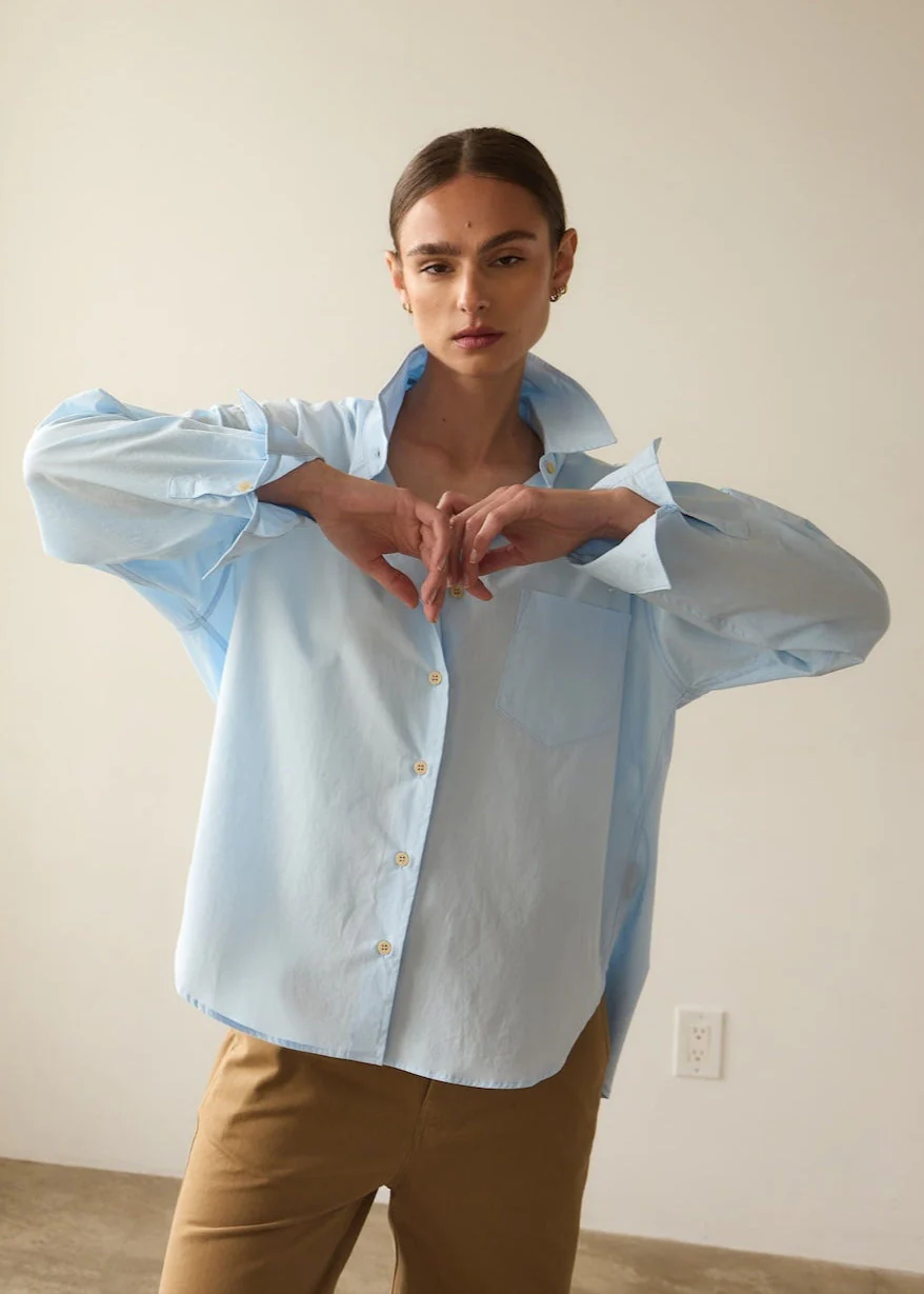 Jamie Haller - The Weekend Shirt in Baby Blue - Image 6