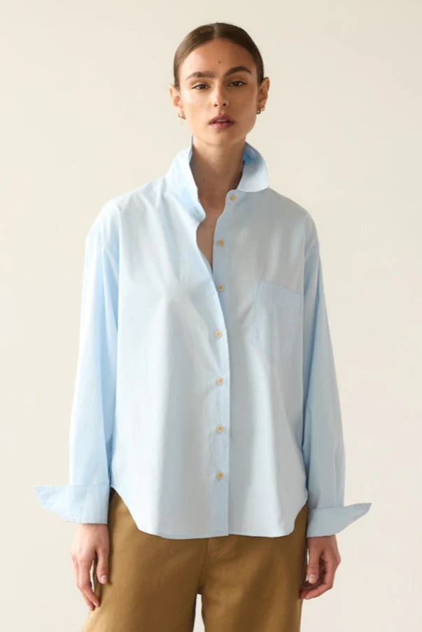 Jamie Haller - The Weekend Shirt in Baby Blue - Image 9