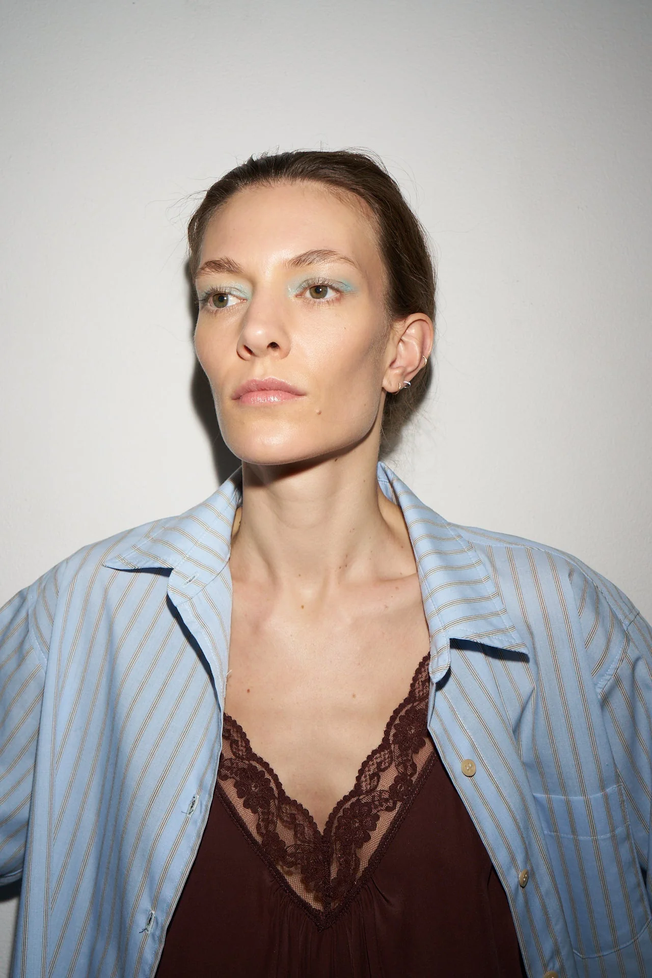 Jamie Haller - The Weekend Shirt in Baby Blue Stripe - Image 13