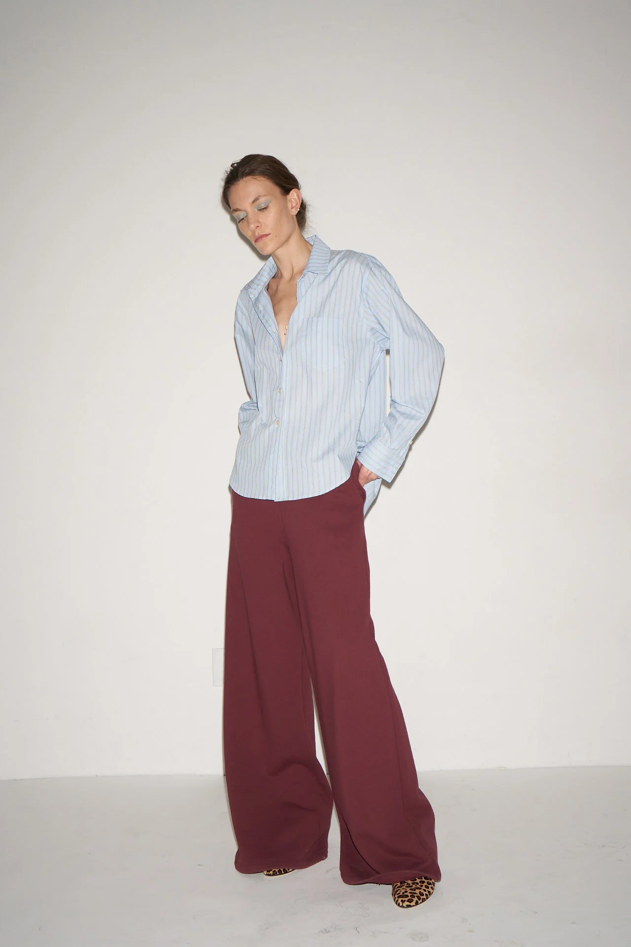 Jamie Haller - The Weekend Shirt in Baby Blue Stripe - Image 15