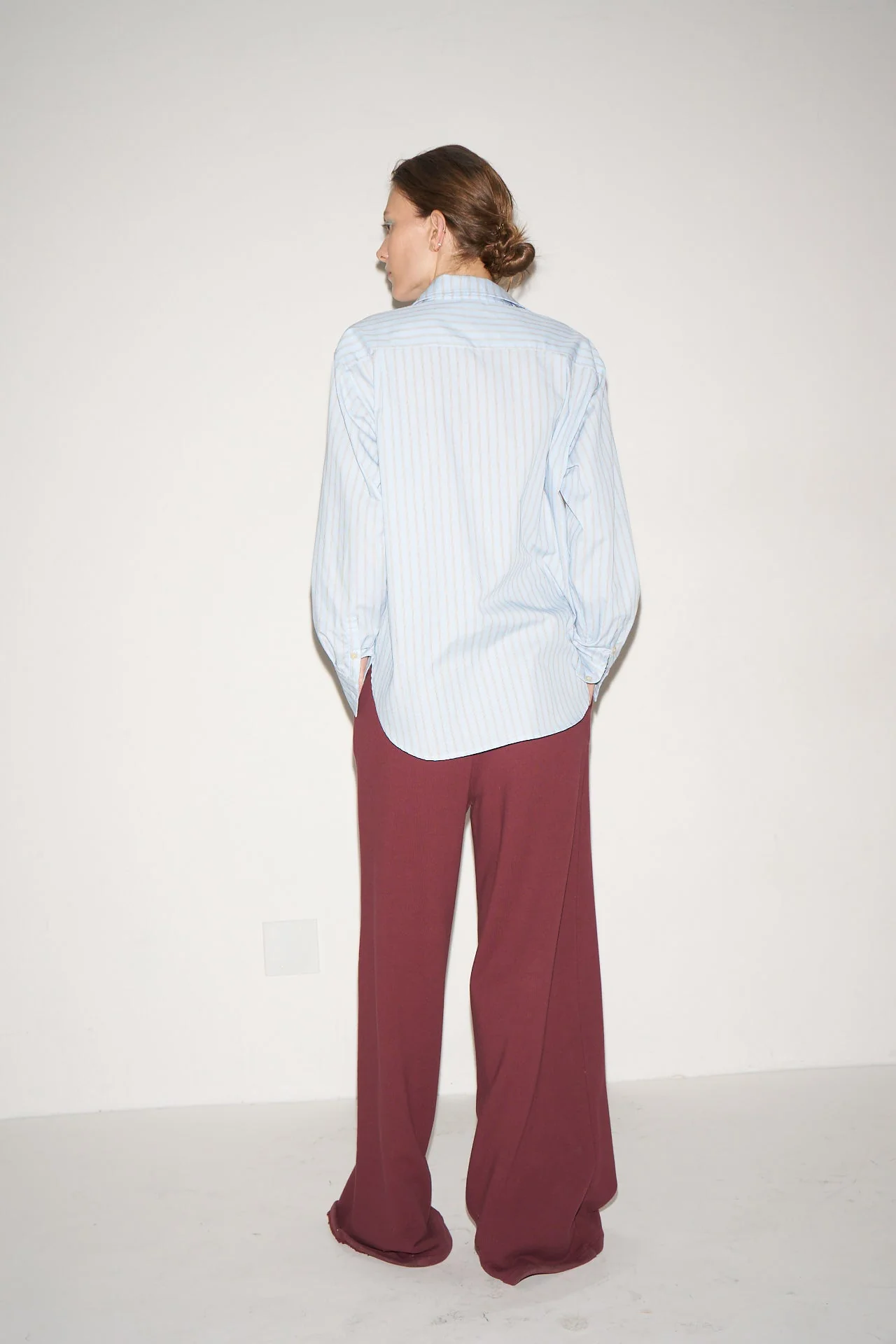 Jamie Haller - The Weekend Shirt in Baby Blue Stripe - Image 16