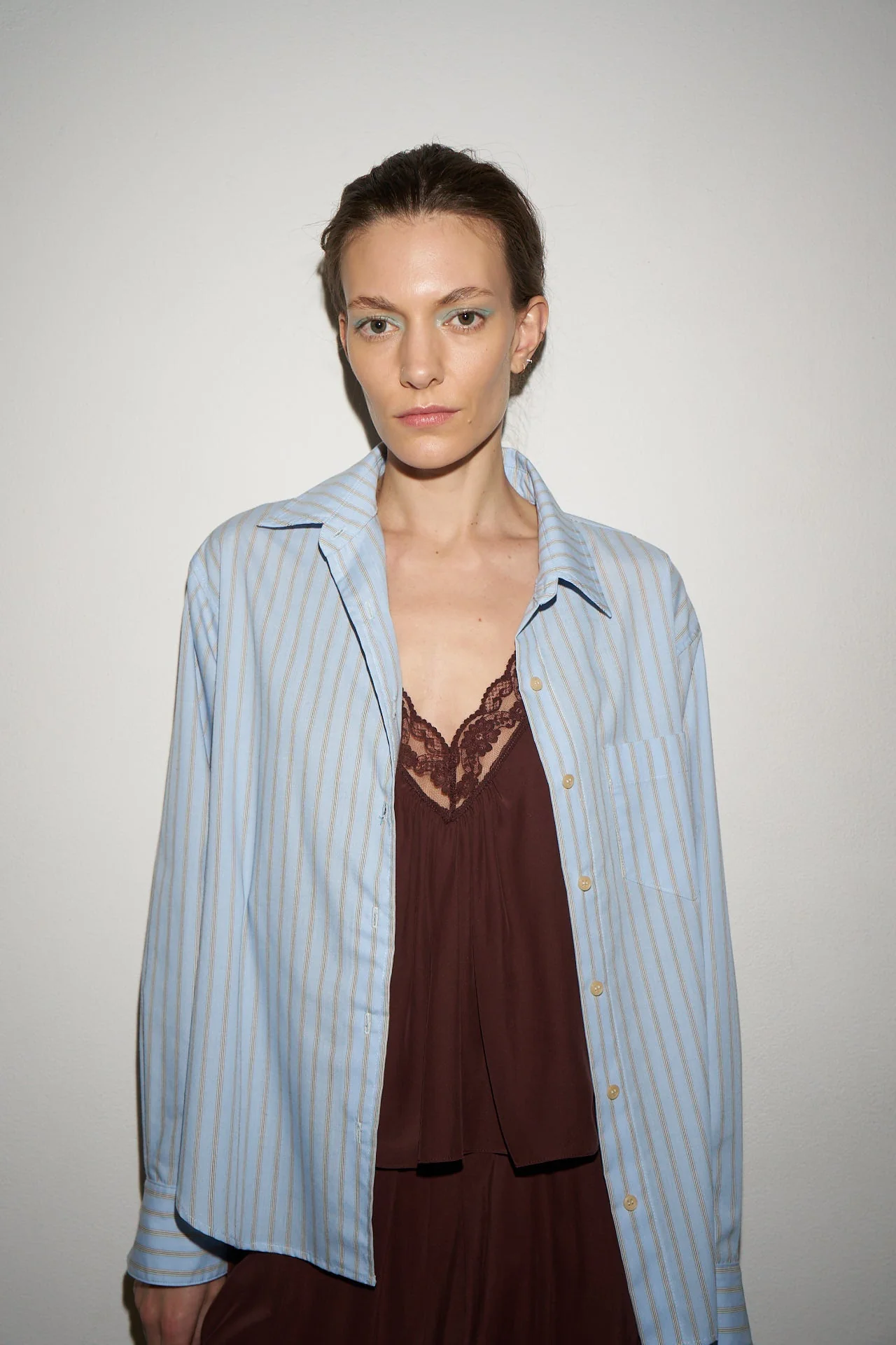 Jamie Haller - The Weekend Shirt in Baby Blue Stripe - Image 20