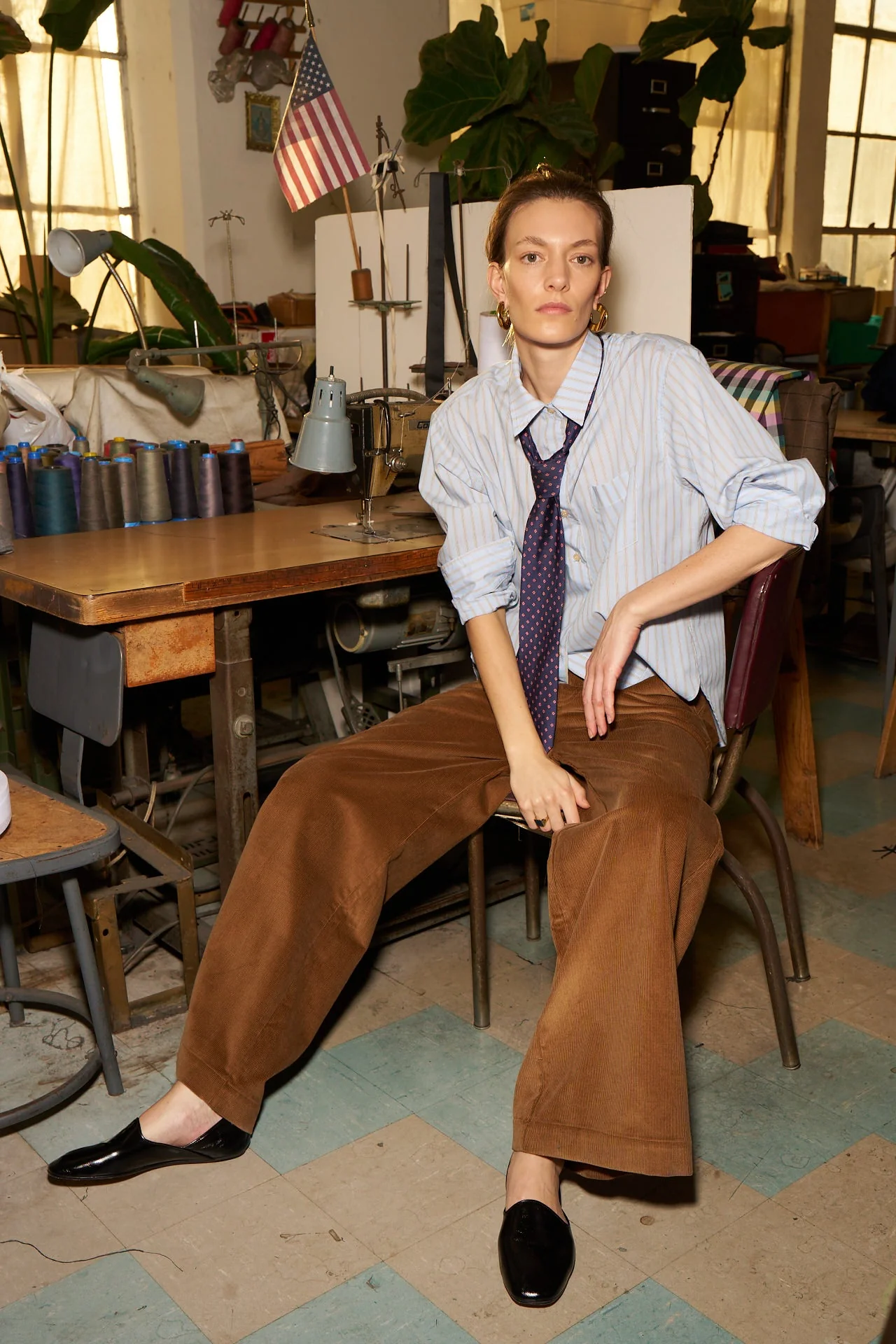 Jamie Haller - The Weekend Shirt in Baby Blue Stripe - Image 21