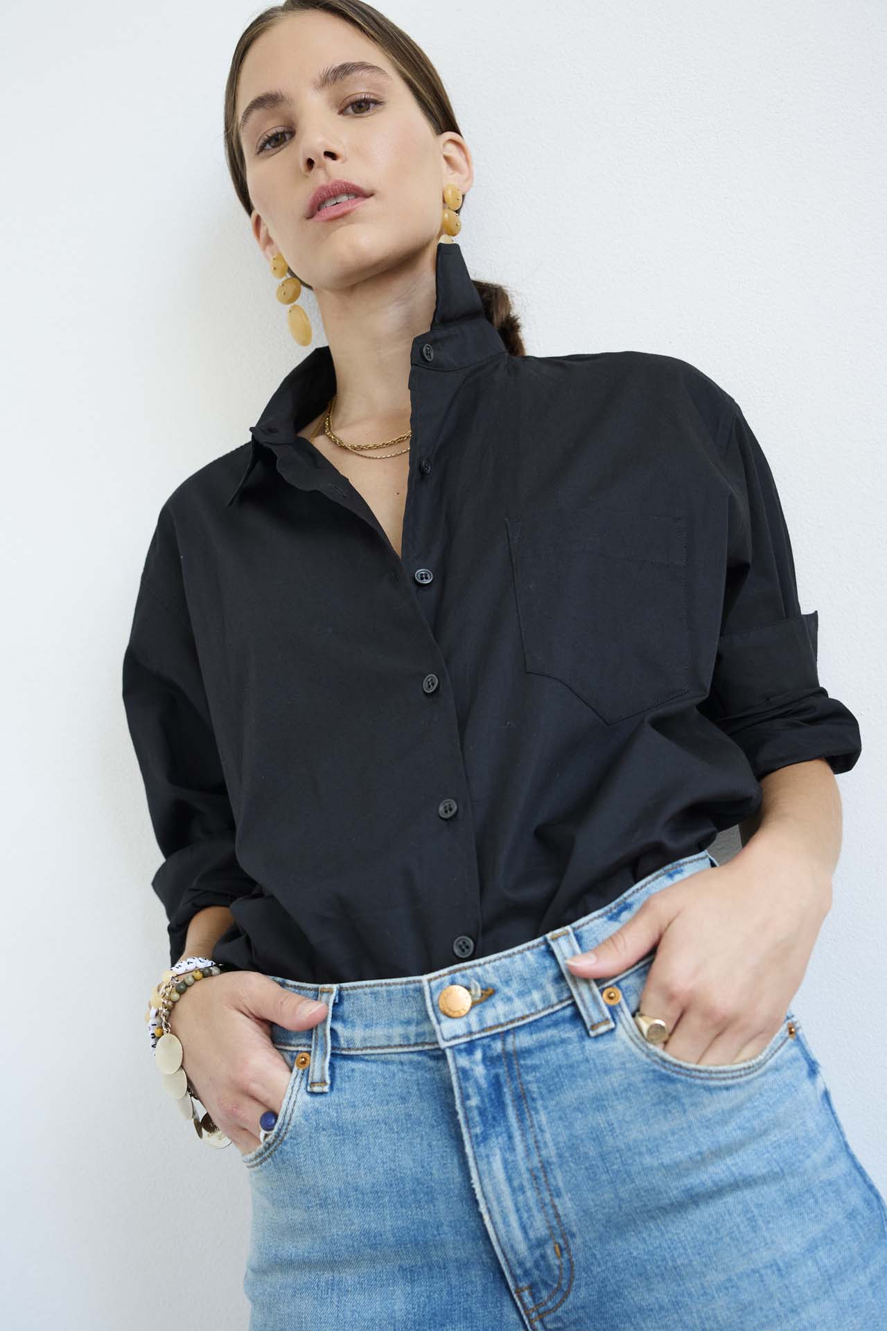 Jamie Haller - The Weekend Shirt in Black - Image 7