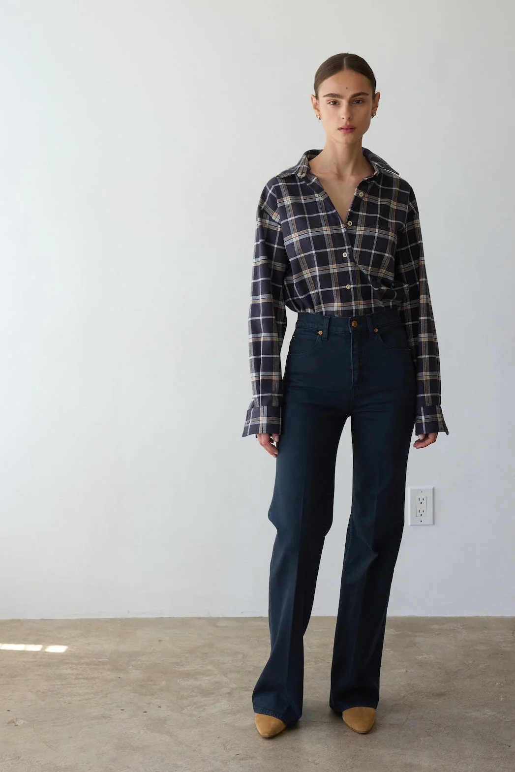 Jamie Haller - The Weekend Shirt in Charcoal Plaid - Image 2