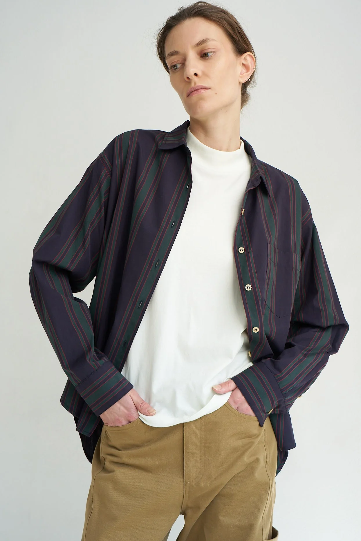 Jamie Haller - The Weekend Shirt in Tartan Stripe - Image 13