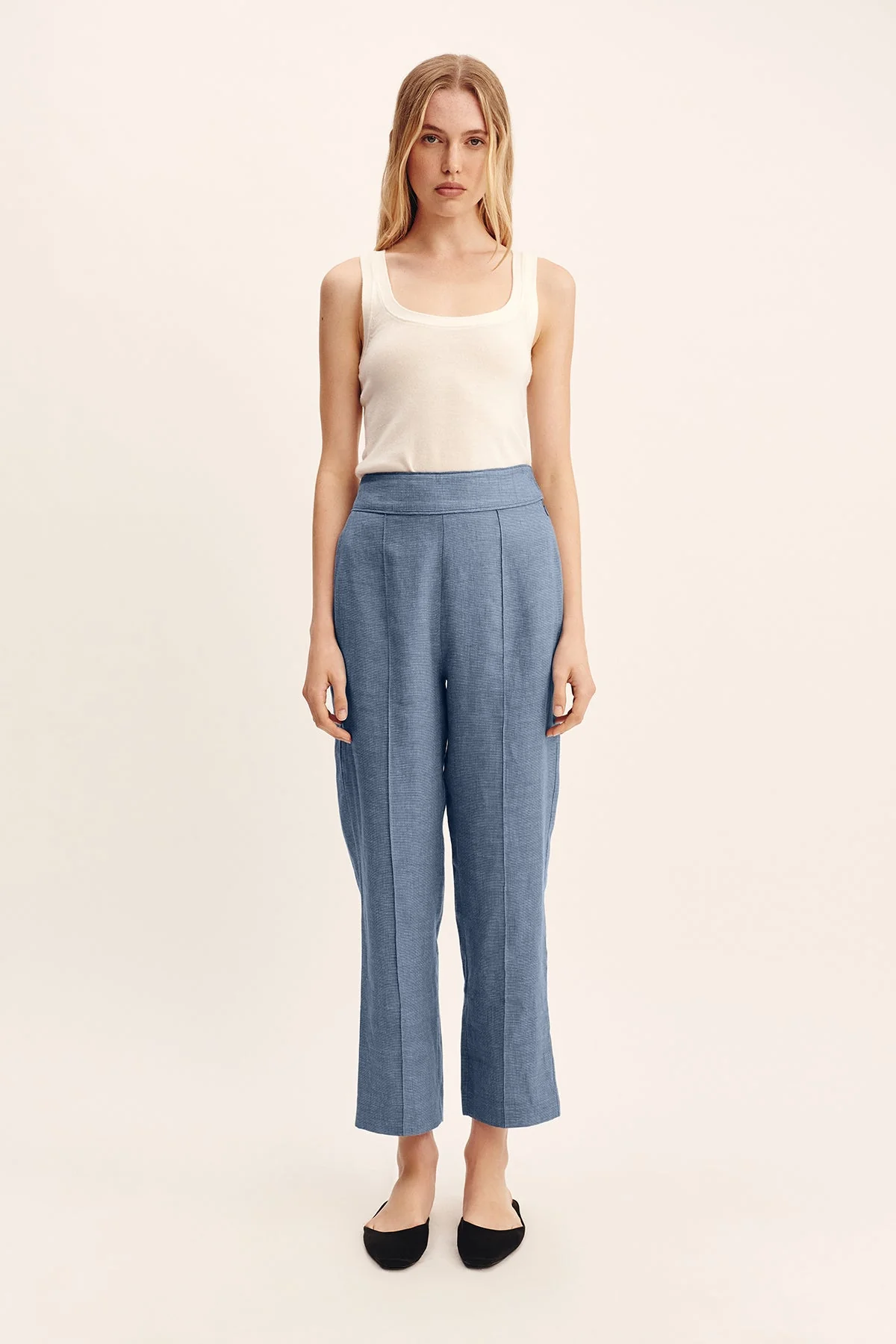 Posse - THEA TROUSER - STEEL BLUE