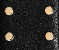 Khaite - Theo Waist Belt in Black Leather with Gold Studs - Image 6